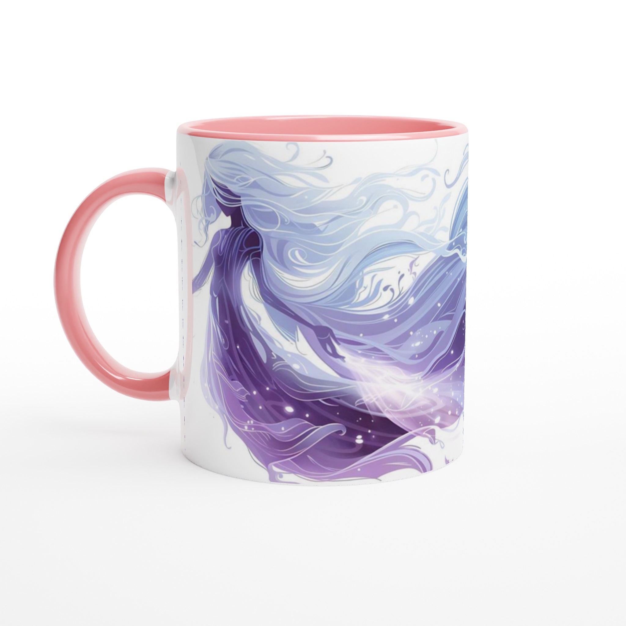 Mystisk Våg Keramikmugg - Skira Lila Toner & Sirlig Design, 11oz Kaffemugg i Ditt Val av Färg 6 62c55780-9e71-4786-b63b-0c6caa8ba9b7