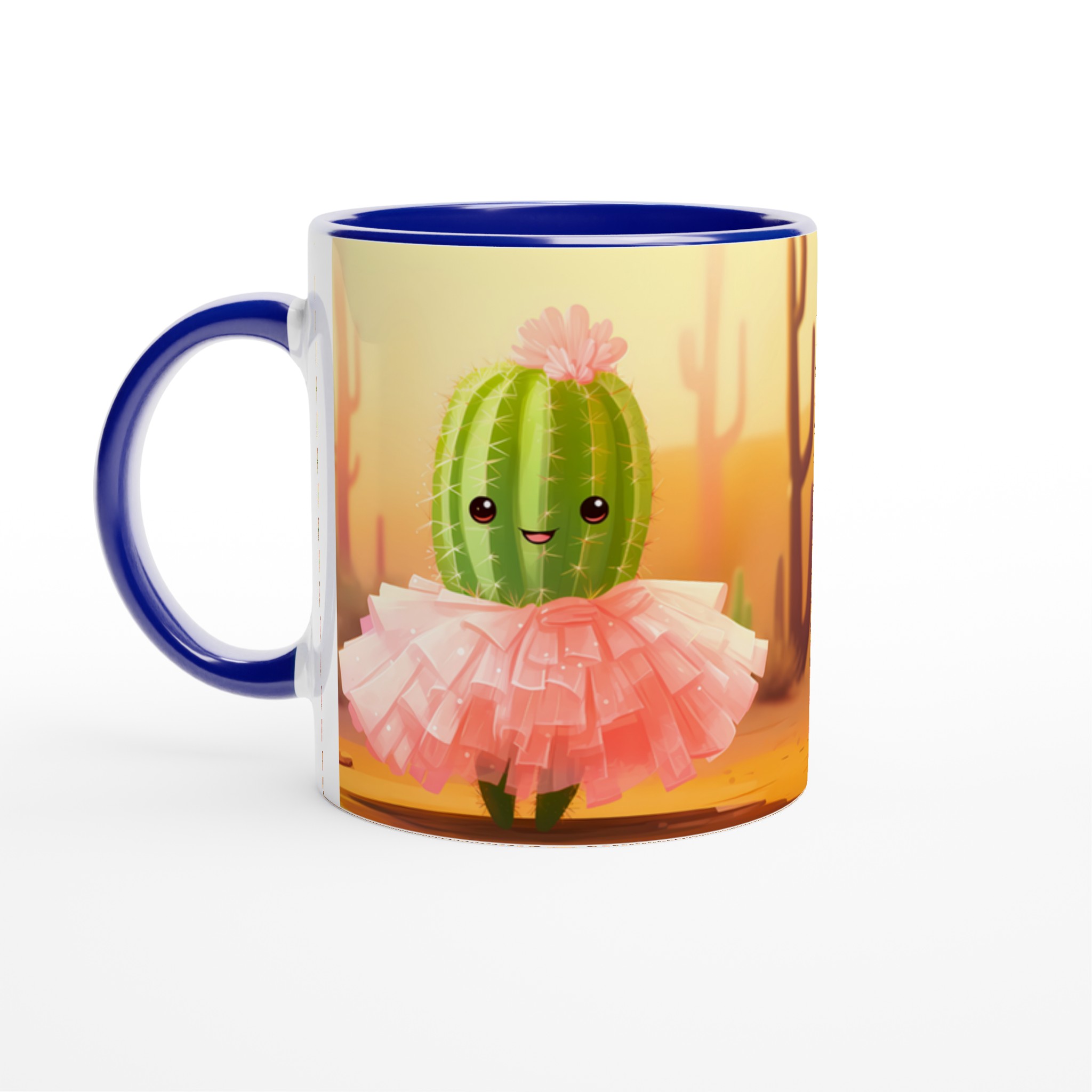 Söt Kaktus Ballerina Kaffemugg – Förtjusande Kawaii Keramikmugg i ditt val av 7 färger 4 62c8d5e6-0ece-4316-a52a-c455292c0c2f