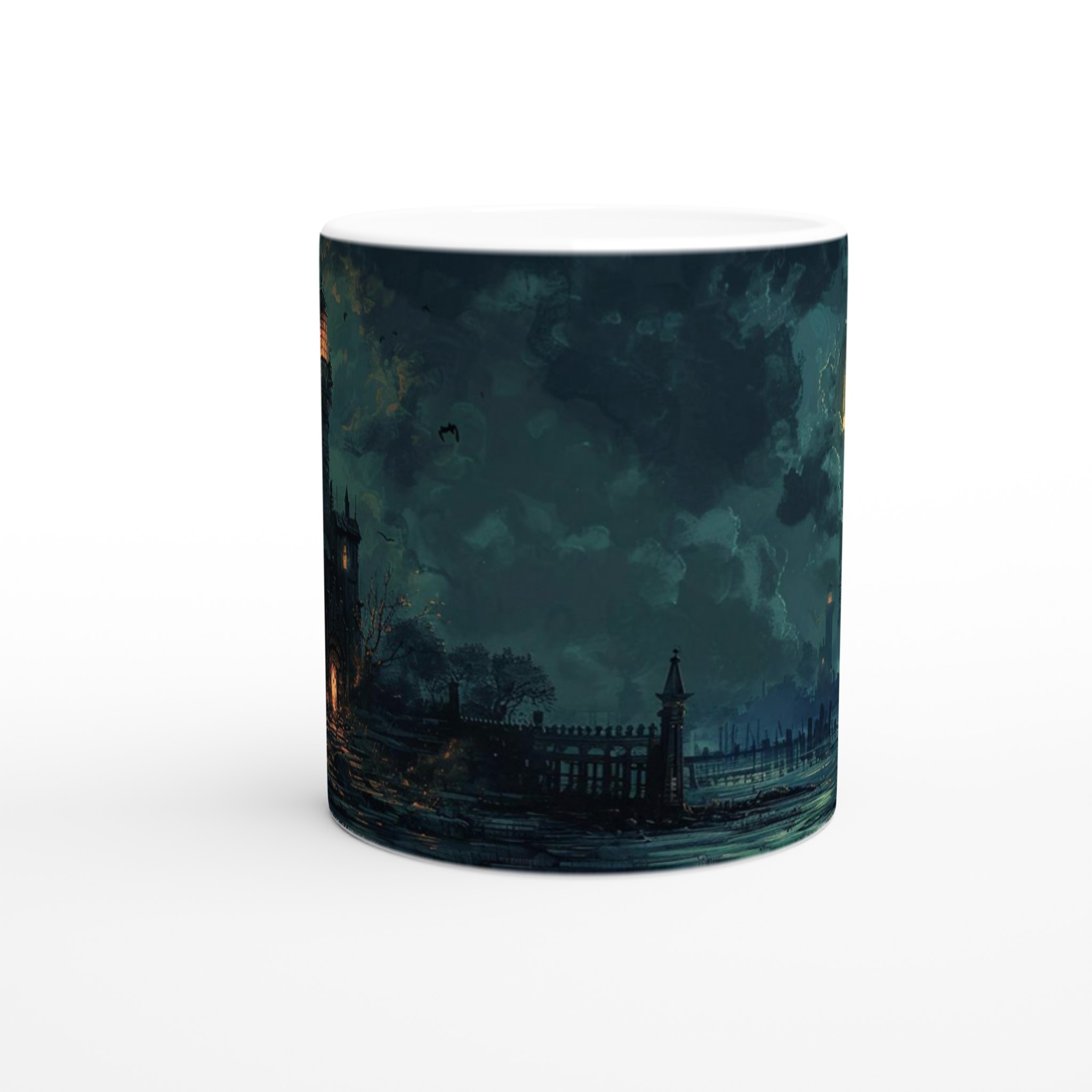 Mystisk Månnatt 11oz Keramisk Mugg – Drömsk Gotisk Design i Ditt Val av Färg 8 62d6a089-e225-4642-9199-50558041b2d4