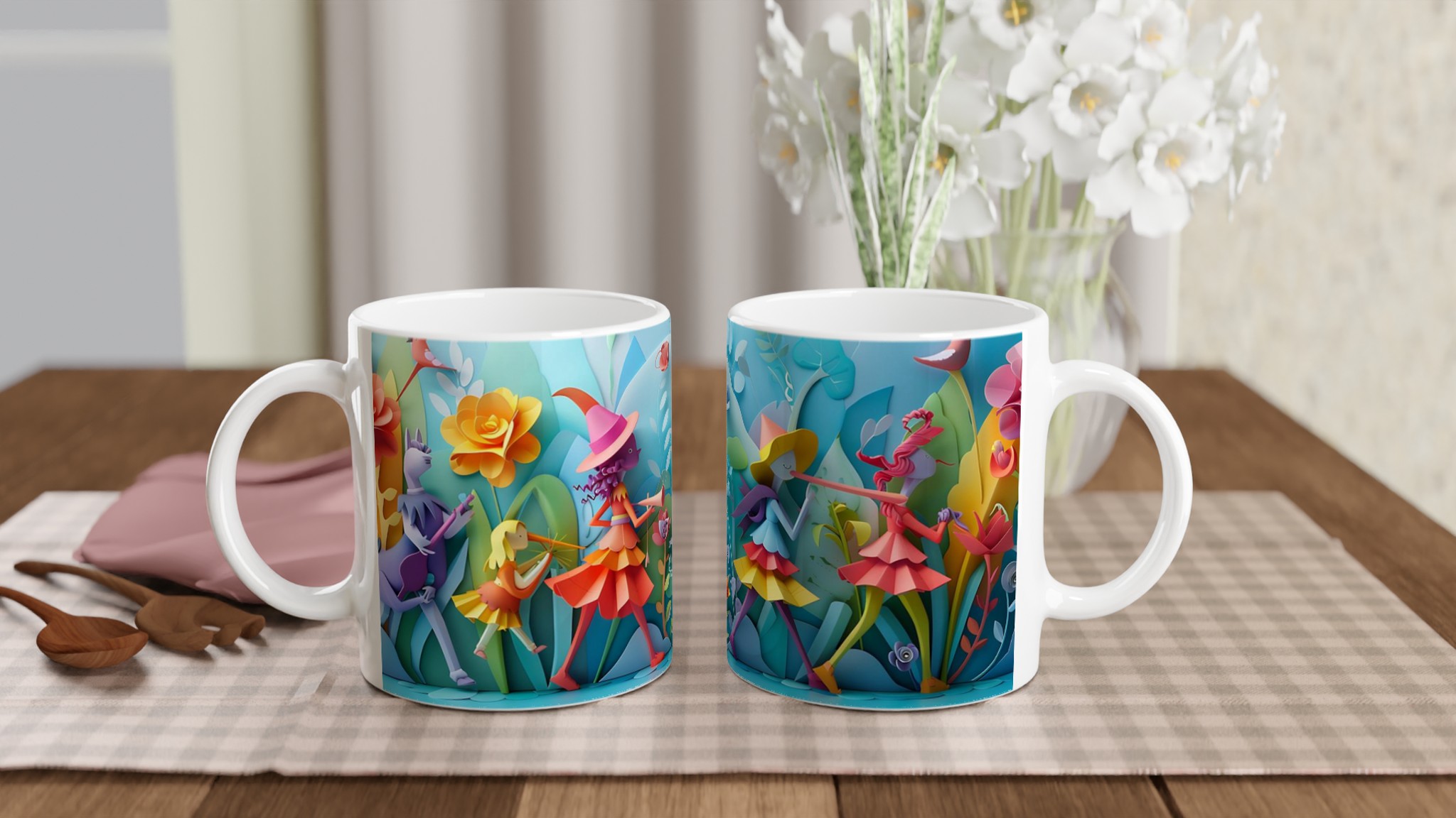 Magical Papercraft Fantasy Mugg – Kaffekopp med lekfull design, finns i åtta livfulla färger! 10 62e8ba58-e7d6-40f4-a2c4-840fe1cfffad