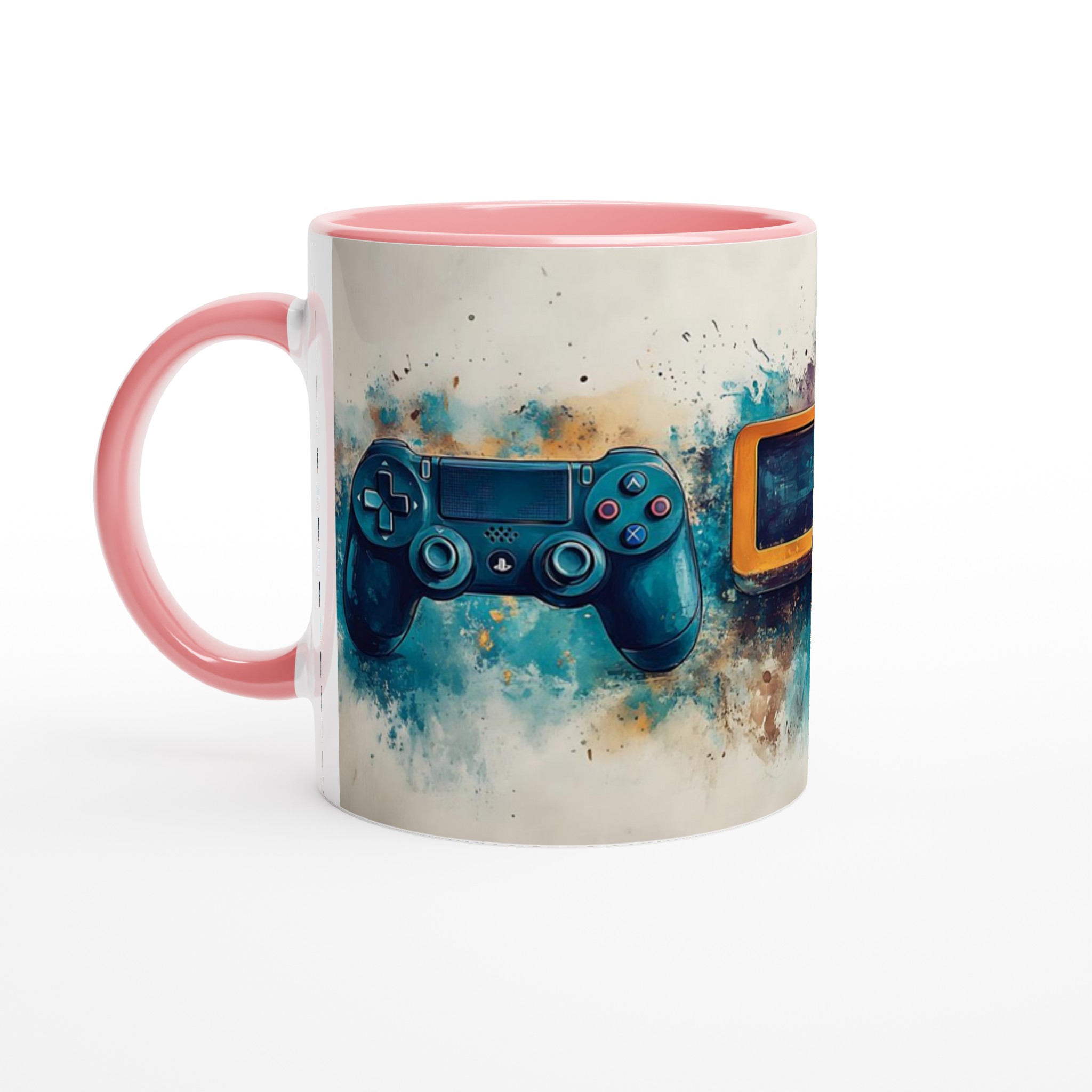 Retro Gaming Watercolor Mugg - Välj din favoritfärg och spela med stil! 4 637d7e5e-96ef-4a32-88b9-d42969225ca3