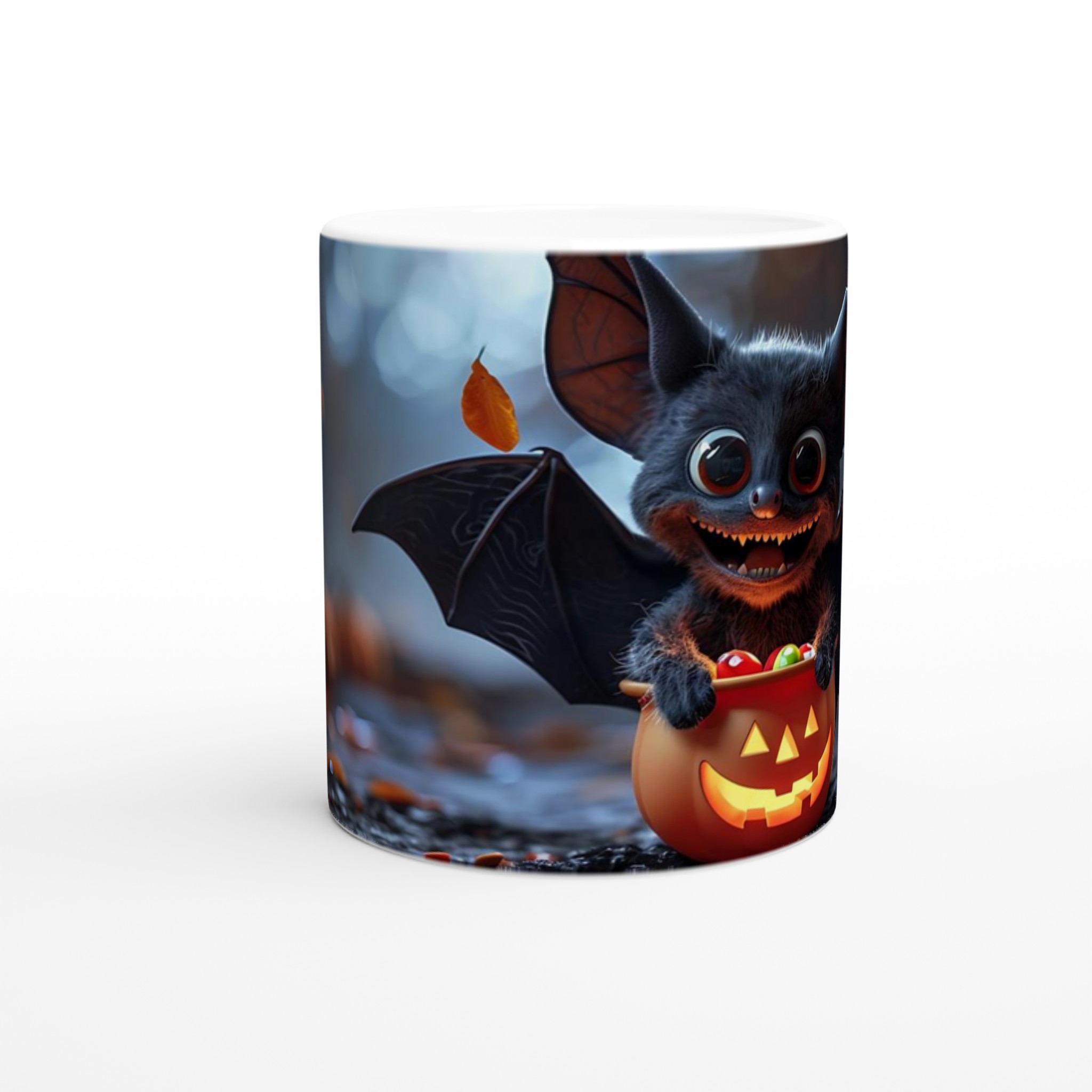 Söt Halloween Fladdermus Mugg - 11oz Keramisk Kaffekopp för Spöklika Stunder 8 63b15fa6-28be-4344-84a2-1ab6b8ed7f05