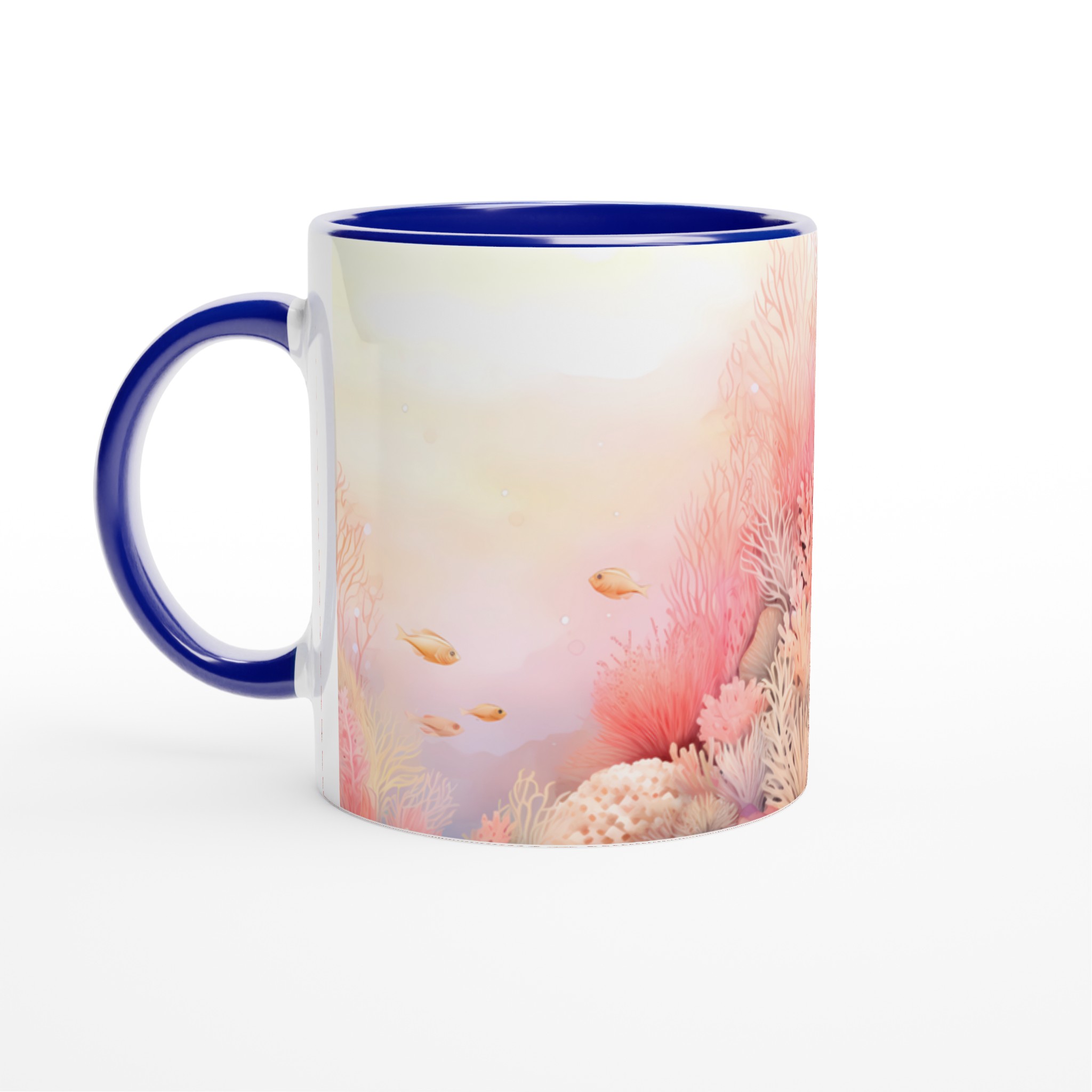 Pastellkorallhav 11oz Keramisk Mugg – Drömsk Akvarellstil för Din Favoritdryck 4 63c063da-9c4e-404c-aedd-25e147635f0b