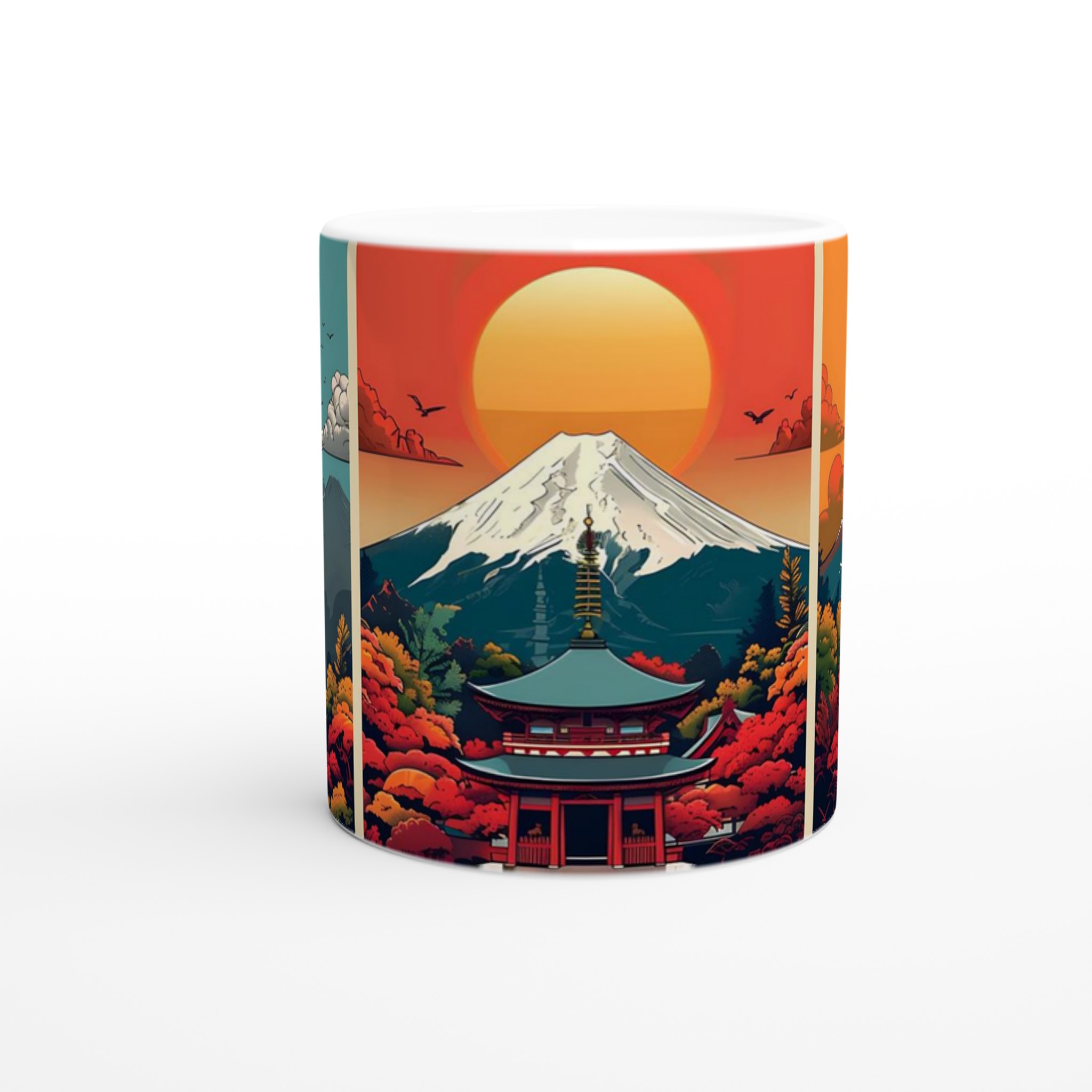 Japansk Tempelkonst Kaffemugg – Färgstark Keramik med Fjärran Östern Inspiration, Välj din Färg! 8 63f9f63b-5c14-4749-8534-784eb13dab11