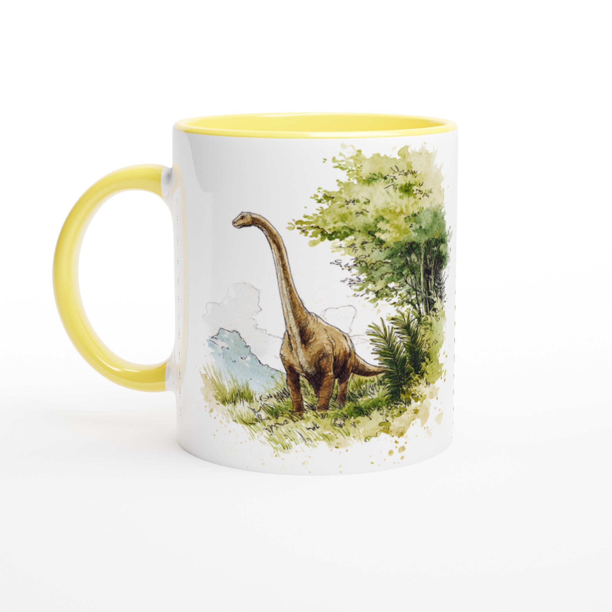 Brontosaurus Vattenfärg Mugg - Geologisk Charm i Sju Färger 5 64113f05-af6f-4f99-bcfc-faf72bfe9233