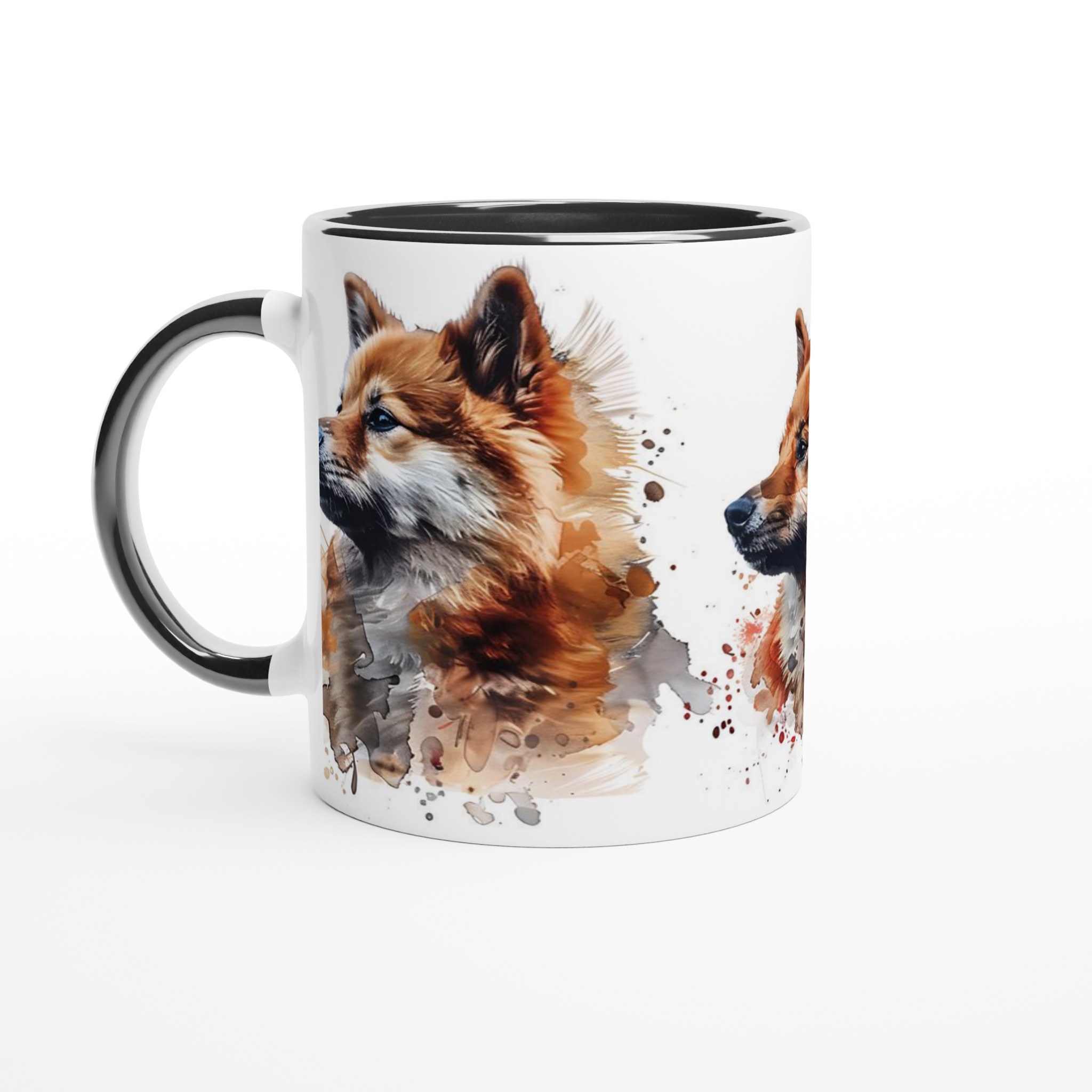 Akvarell Shiba Inu Mugg - Hundkonst för Kaffeälskare i Din Valda Keramikfärg 2 6420b564-3244-4b6b-a3c7-428f16ed0f29