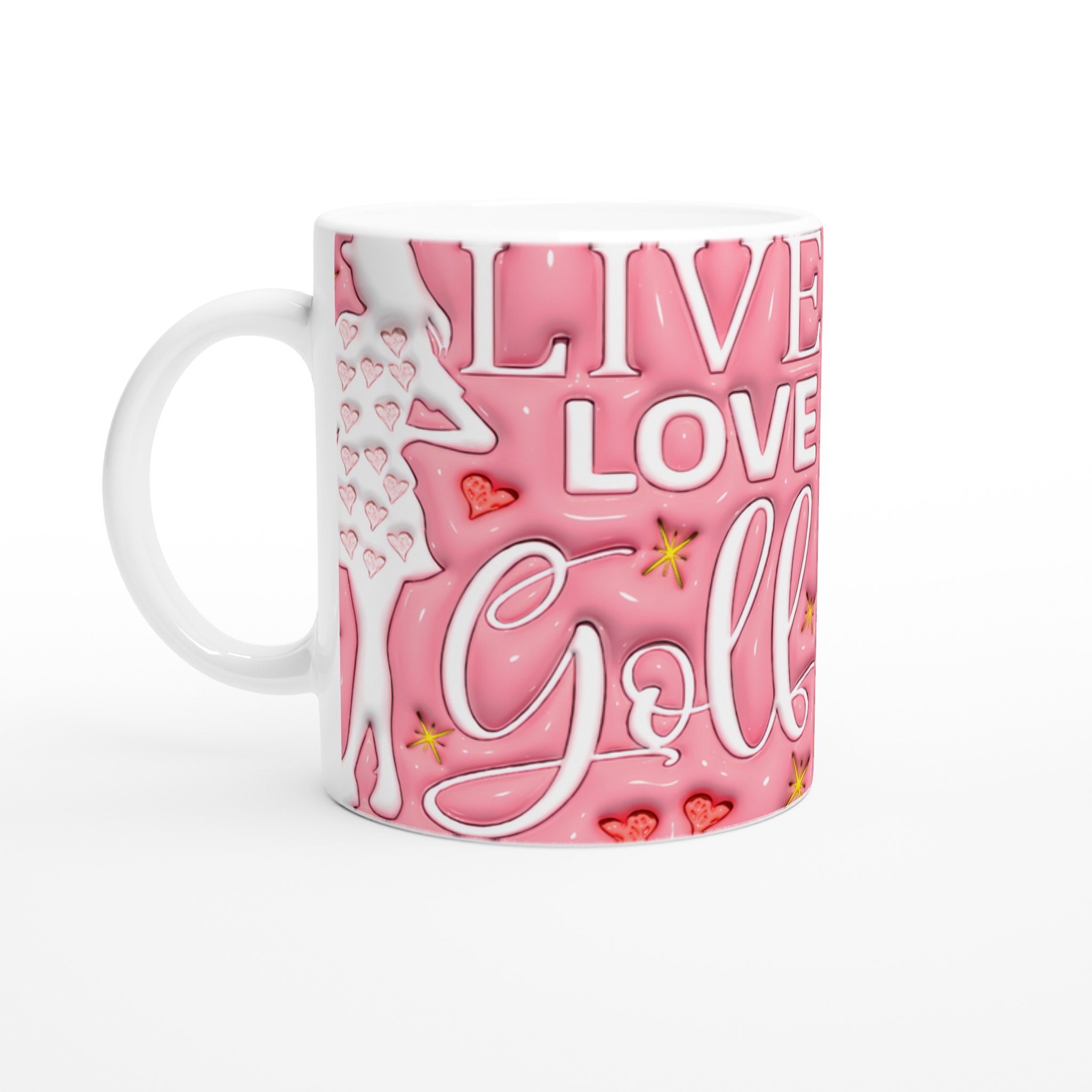 Live Love Golf Rosa Keramikmugg – Din Kaffepaus på Banan, Välj Färg! 1 6486cee3-f7dc-4ef6-b6ee-efd89182bb21