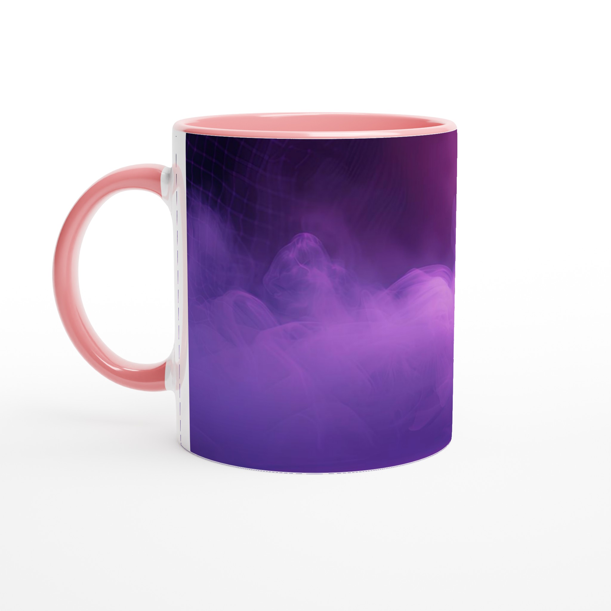 Neon Vibe 11oz Keramisk Mugg – Drömsk Lila Rök och Basketinspirerad Design 6 64bb1e21-6332-447e-a3fa-5003304b71f3