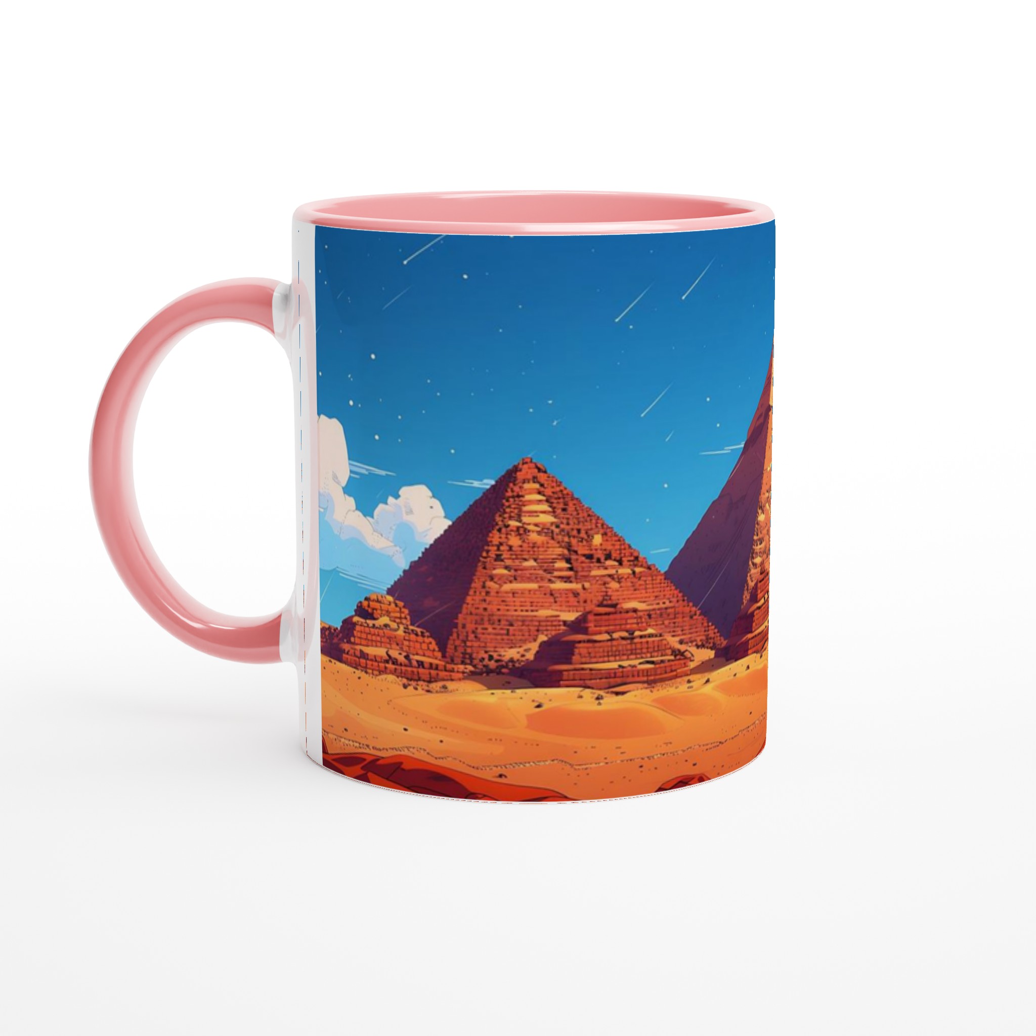 Egyptisk Pyramider & Ökenmugg – 11 oz Keramisk Mugg i Valfri Färg, Diskmaskinsäker 6 64c34cf8-de45-4073-838e-d99925e953e5