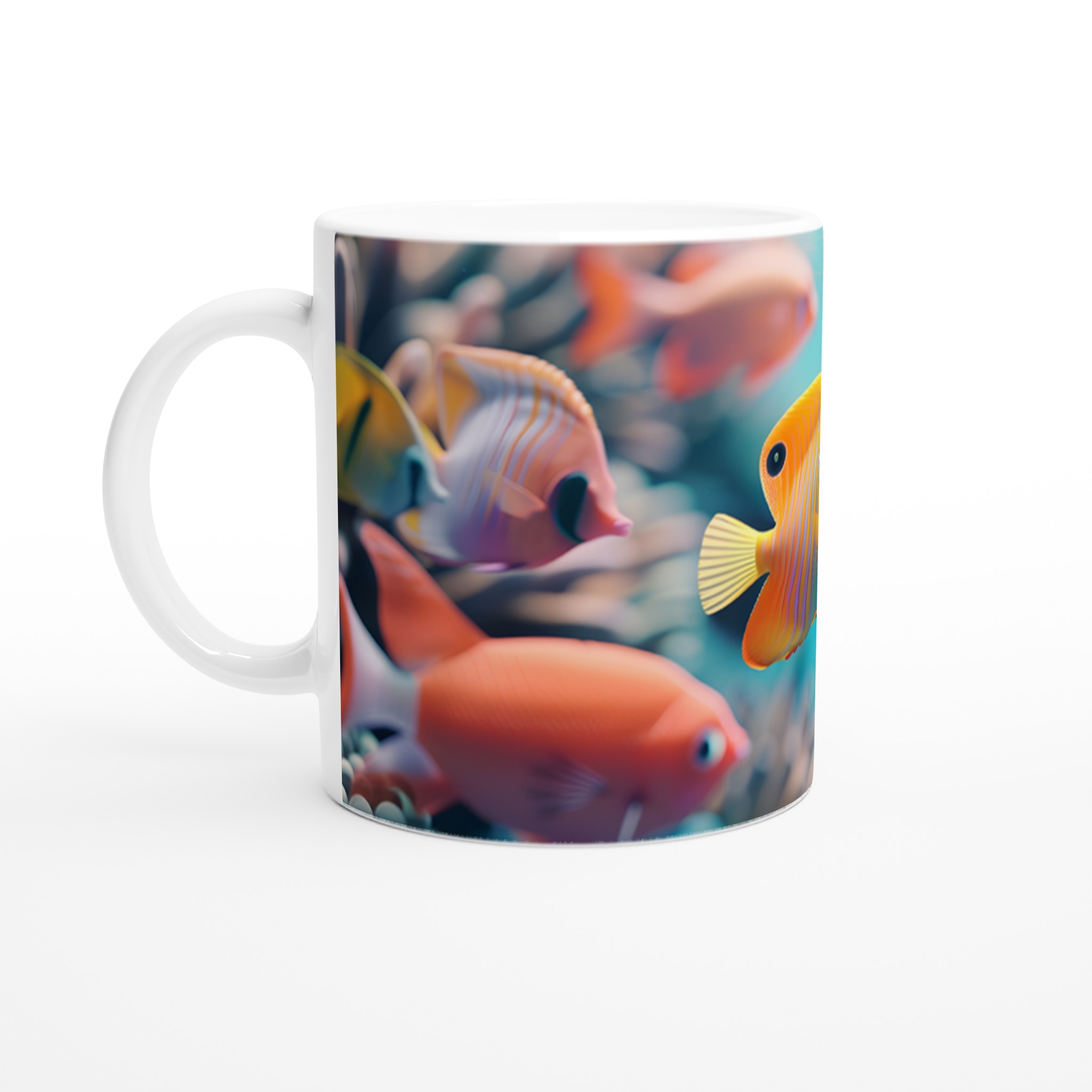Tropisk Fisk 11oz Keramisk Mugg - Dyk Ner i Havets Färger med Din Favoritfärg! 1 64f0a88f-1ae3-4e42-bb25-7fbca5d7fbdf