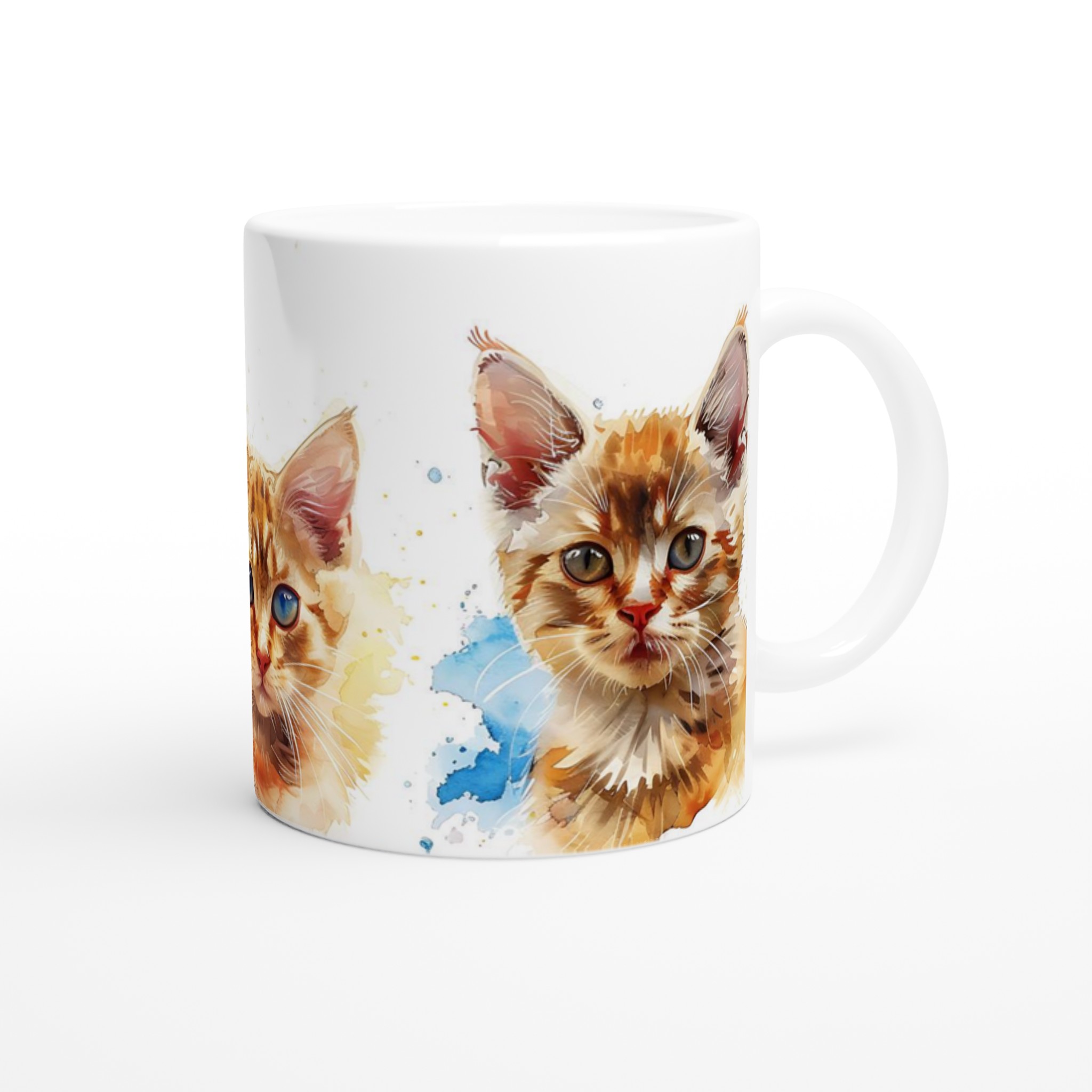 Kattungemugg i Akvarellstil – Personlig Keramikmugg, 11 oz, i Valfri Färg – Perfekt Present för Kattälskare 9 64fa6c75-8fcc-42c1-b167-ca751e8a13d9