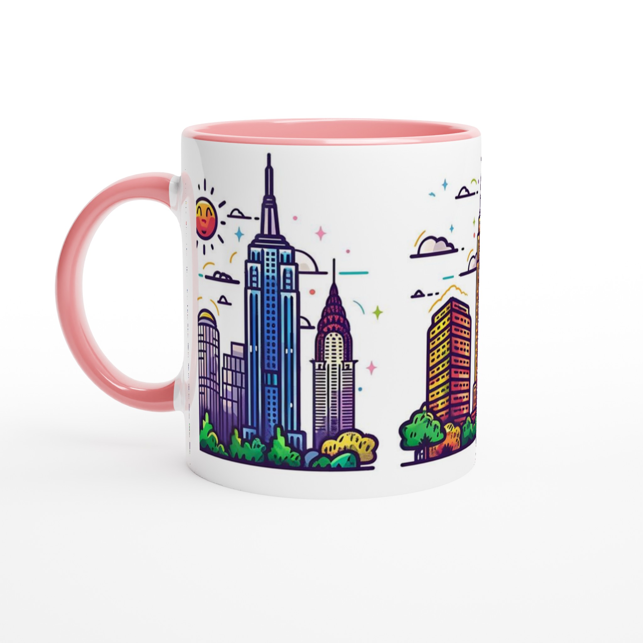 New York City Ikoner Keramikmugg – Färgglad Urban Pop Art för Kaffeälskare, Välj Din Favoritfärg! 6 65093768-a17e-4ef5-b819-1392acbb3bd9