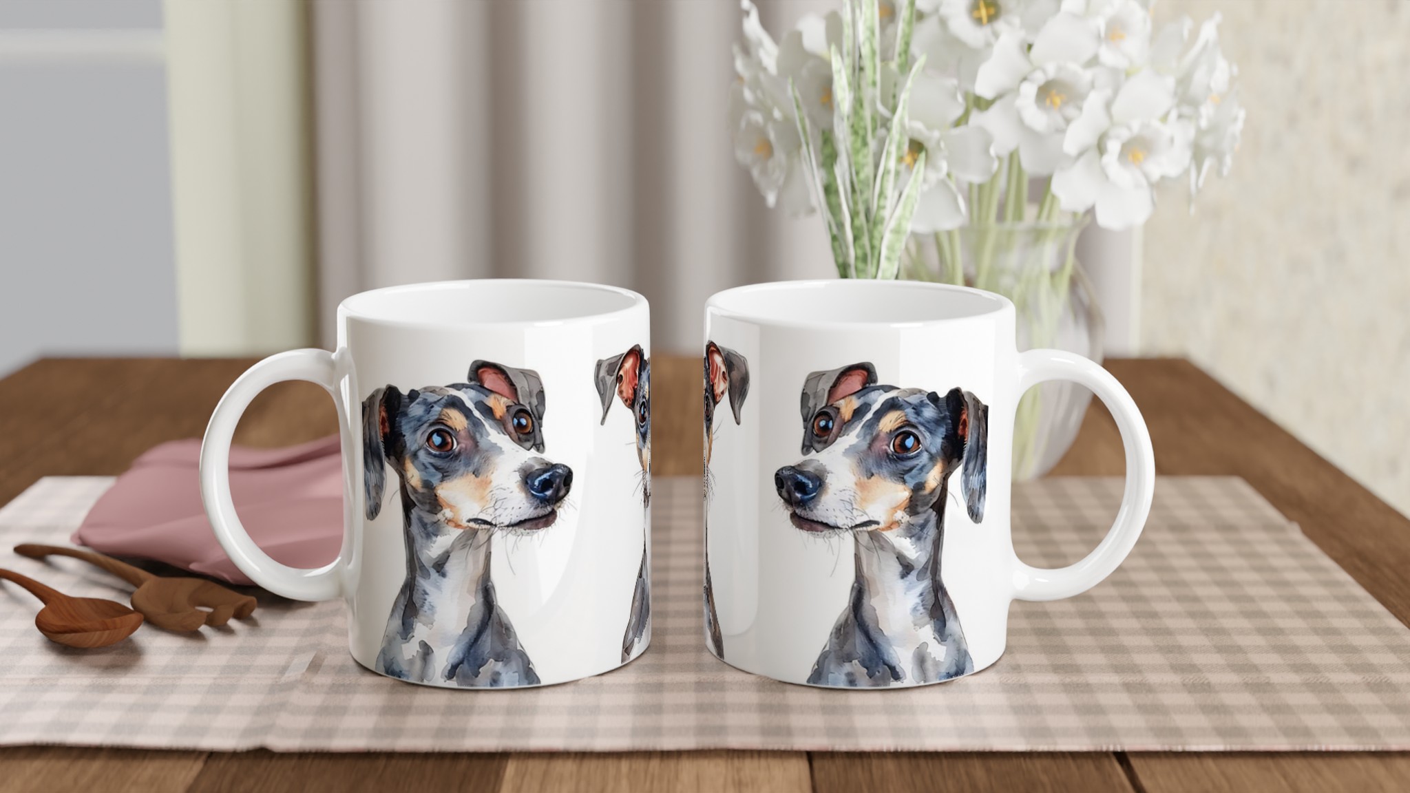 Elegant Whippet Akvarell Mugg – Personlig design i 7 keramikfärger 10 6528c3e7-a341-4178-ad14-f01ab2c14830