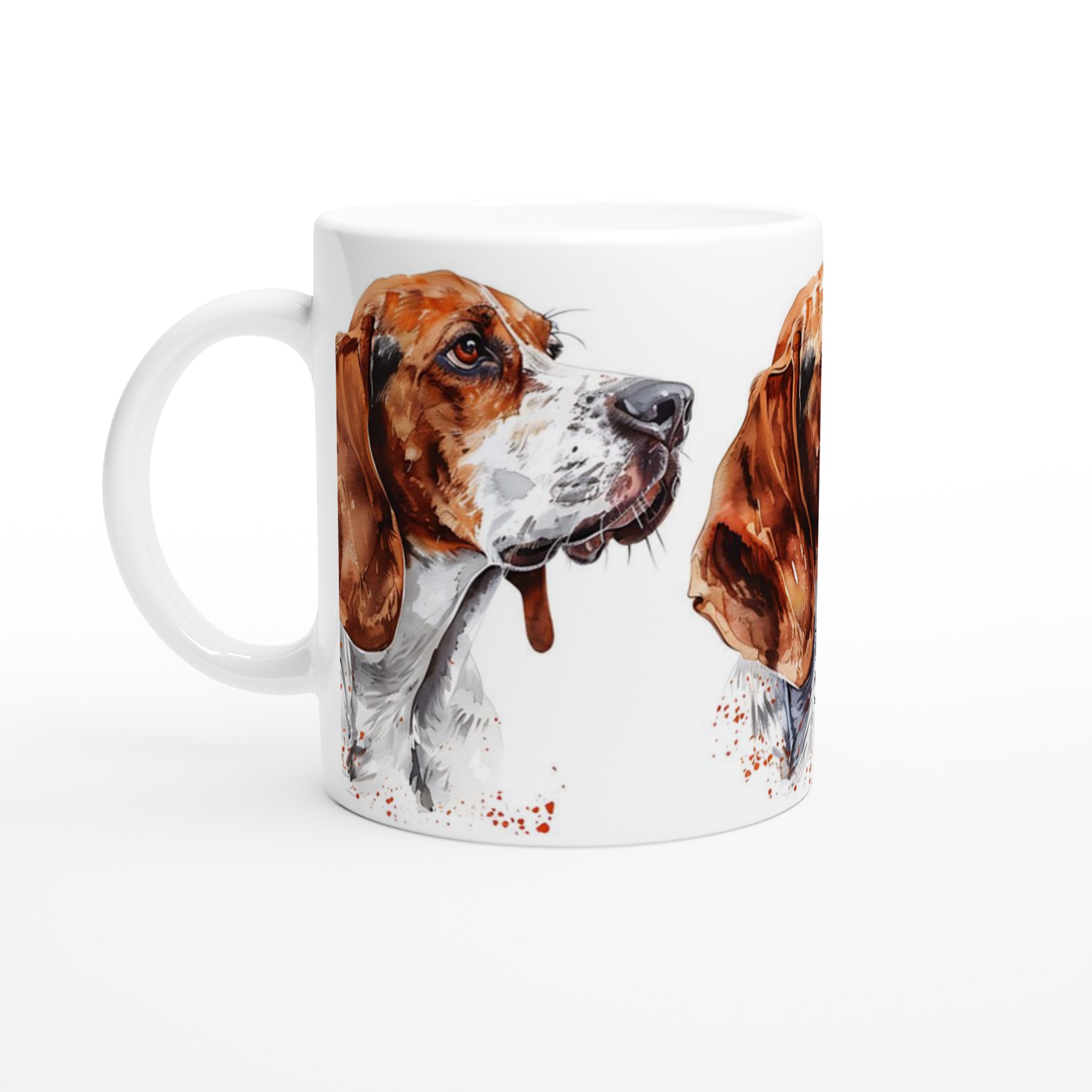 Basset Hound Akvarellmugg – Konstnärlig Hundporträtt för Kaffeälskaren, Välj bland 7 Färger 1 654f29df-ce47-49c7-ba06-66f98fc75251