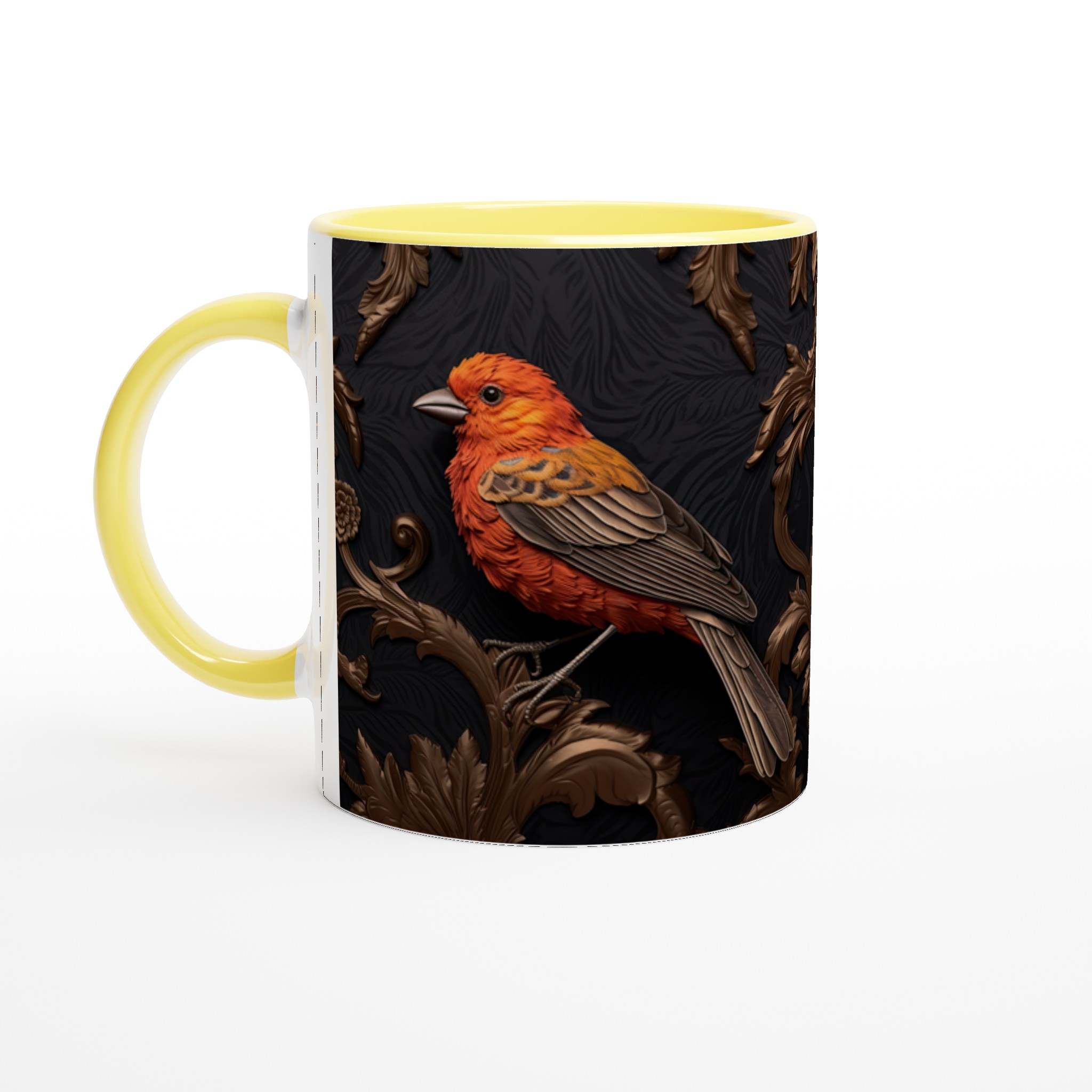 Exklusiv Mugg med Orange Tropisk Fågel – Lyxig Keramik för Kaffe- och Teälskare i Åtta Färgval 5 656f2b9d-db8b-4caf-bb2c-336027a6d2cc