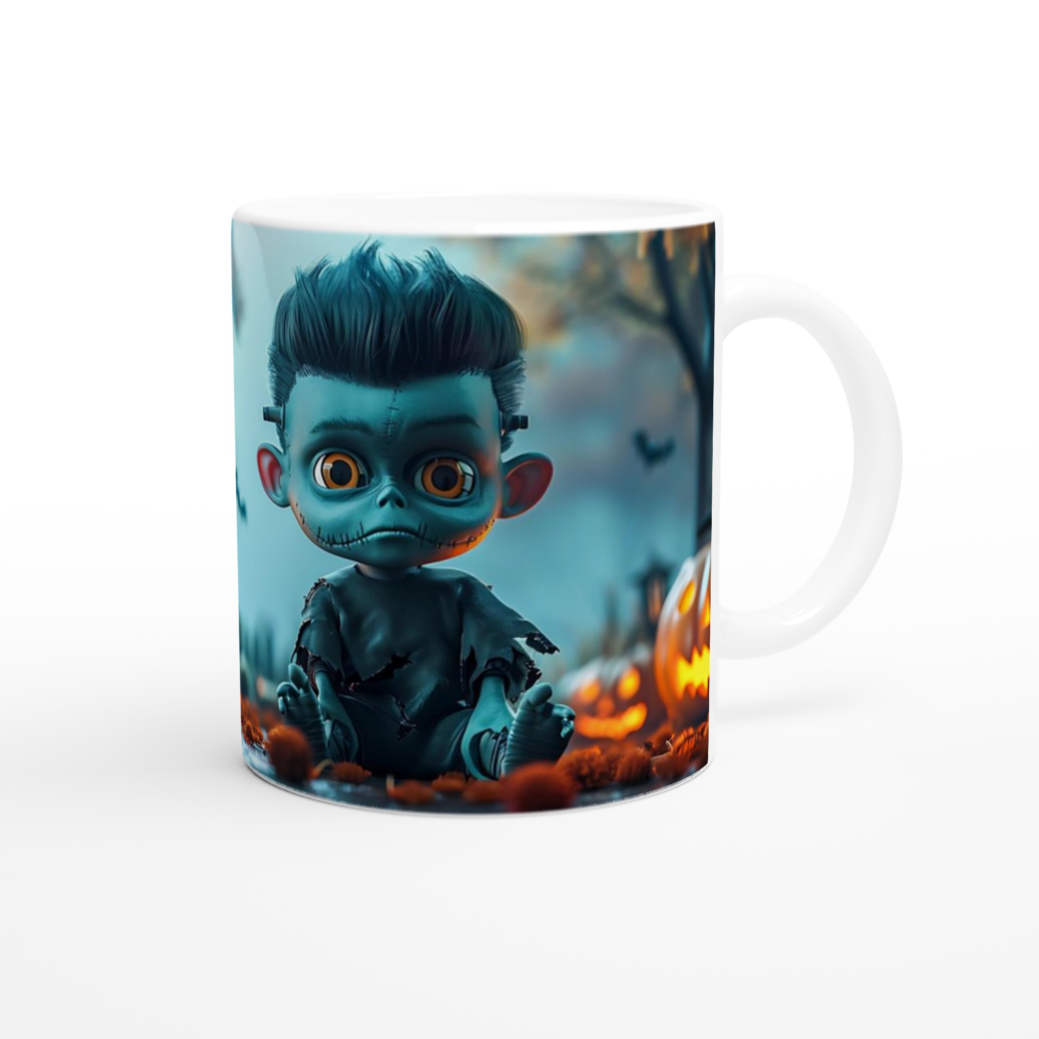 Söt Halloween Mugg - Baby Frankenstein Motiv - Perfekt för Kusligt Mysiga Fika i Valfri Färg! 9 6570e5f7-67e0-4575-876d-8cec517ebe62