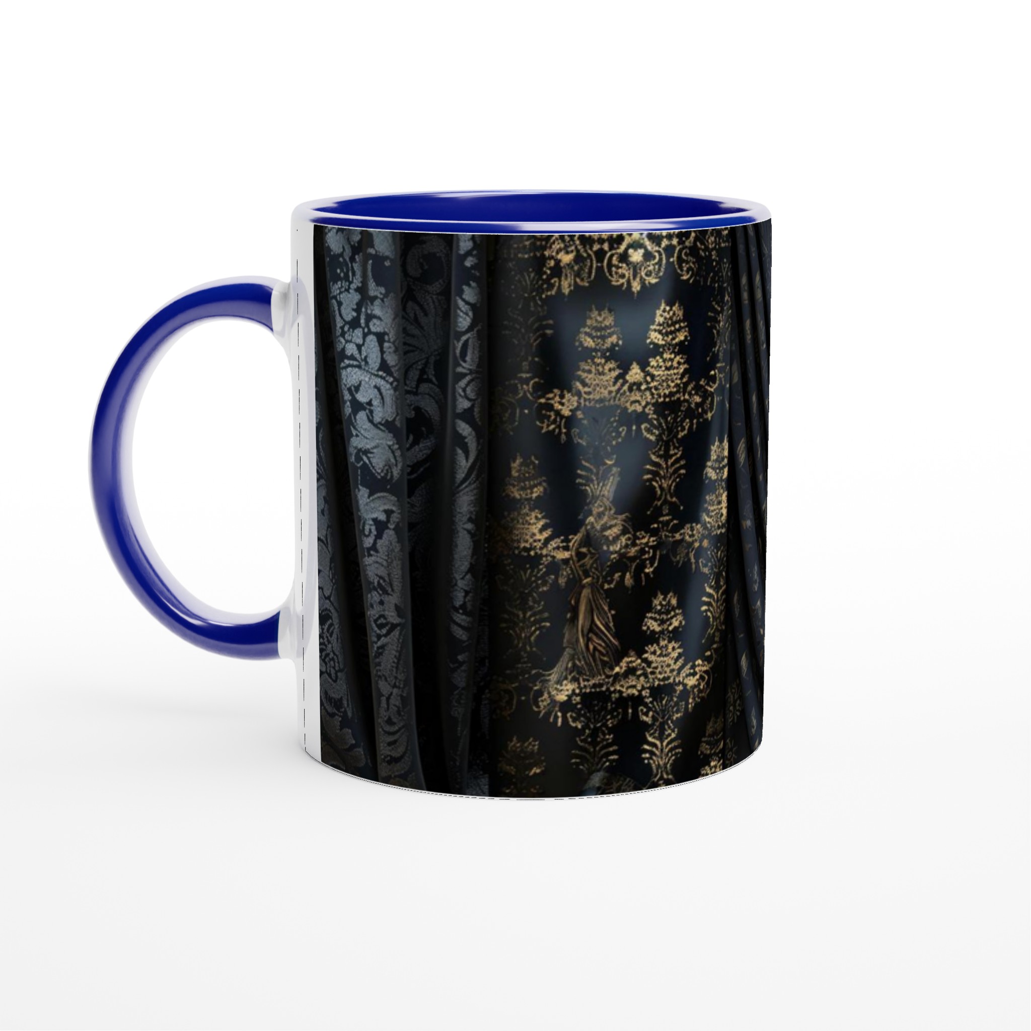 Vit 11oz keramisk mugg med eleganta svartguld-mönster – välj din färgfavorit 4 6598df7d-219c-4c4f-95e5-c4321d1e99f9