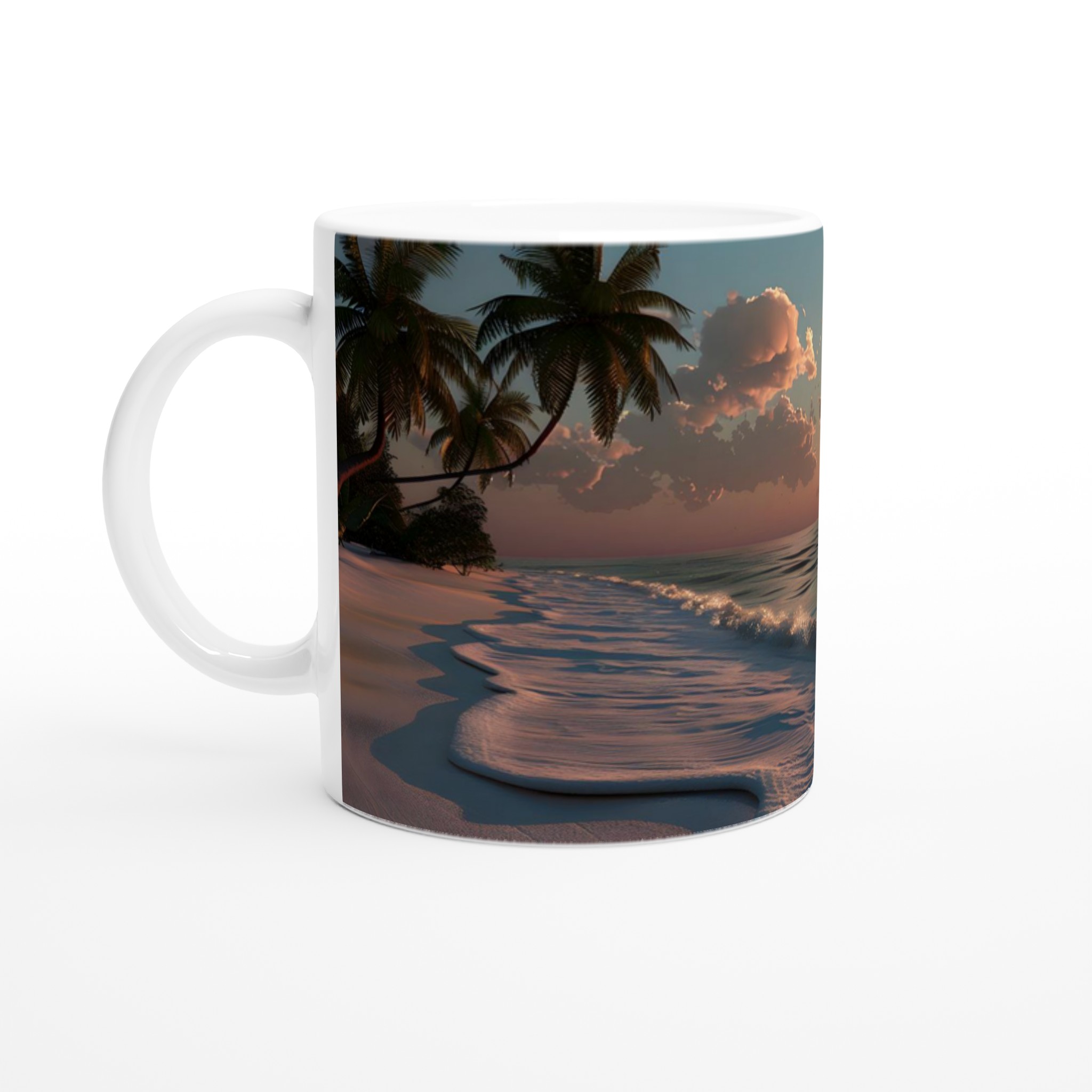 Solnedgång vid Havet Mugg - 11oz Keramisk Kaffemugg i Olika Färger 1 65d151ca-4985-4544-a0de-416df34f328b