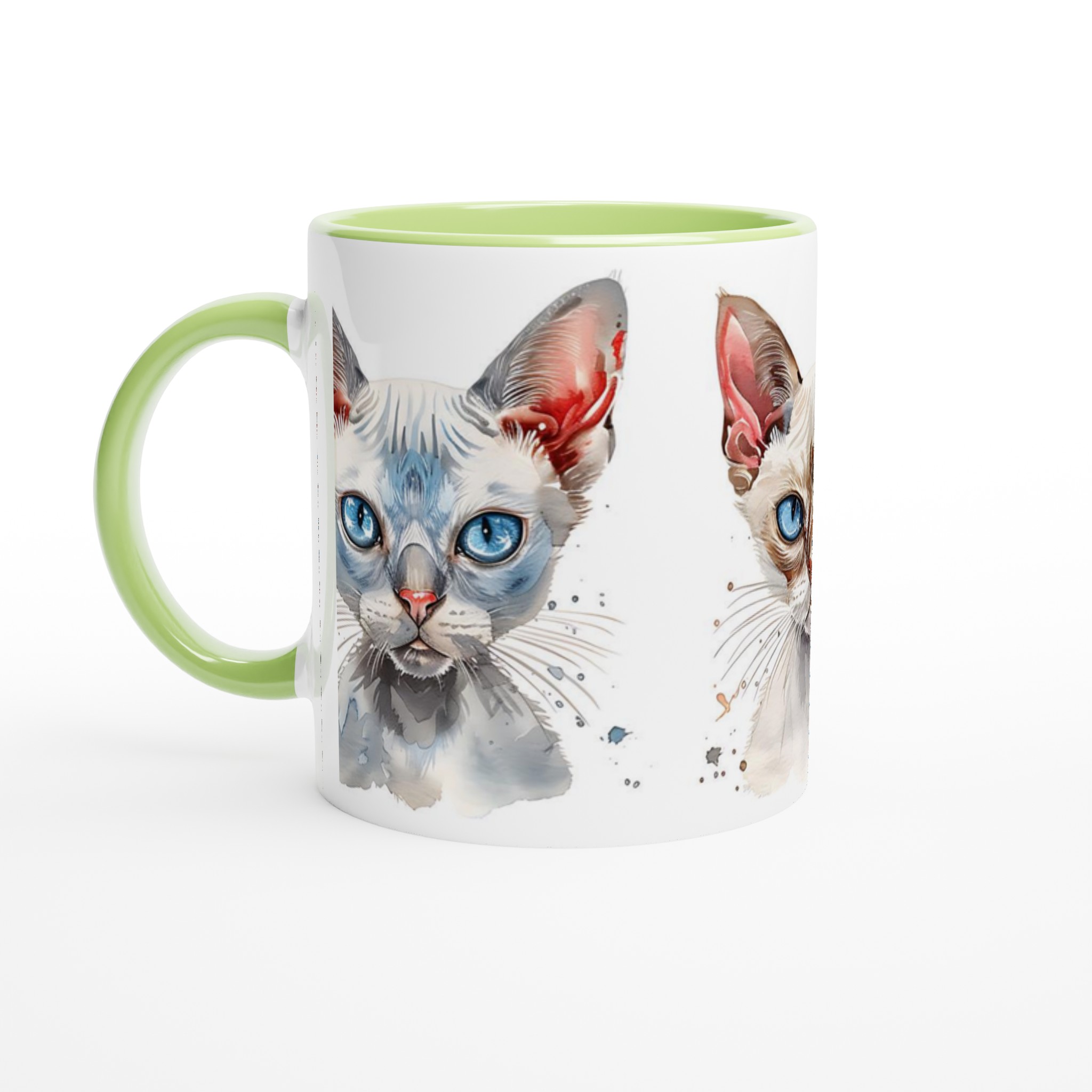 Sphynx katt vattenfärg design keramisk mugg – Välj din favoritfärg, 11 oz 3 65e46943-2e09-4f24-953a-7cf48fee9f6f