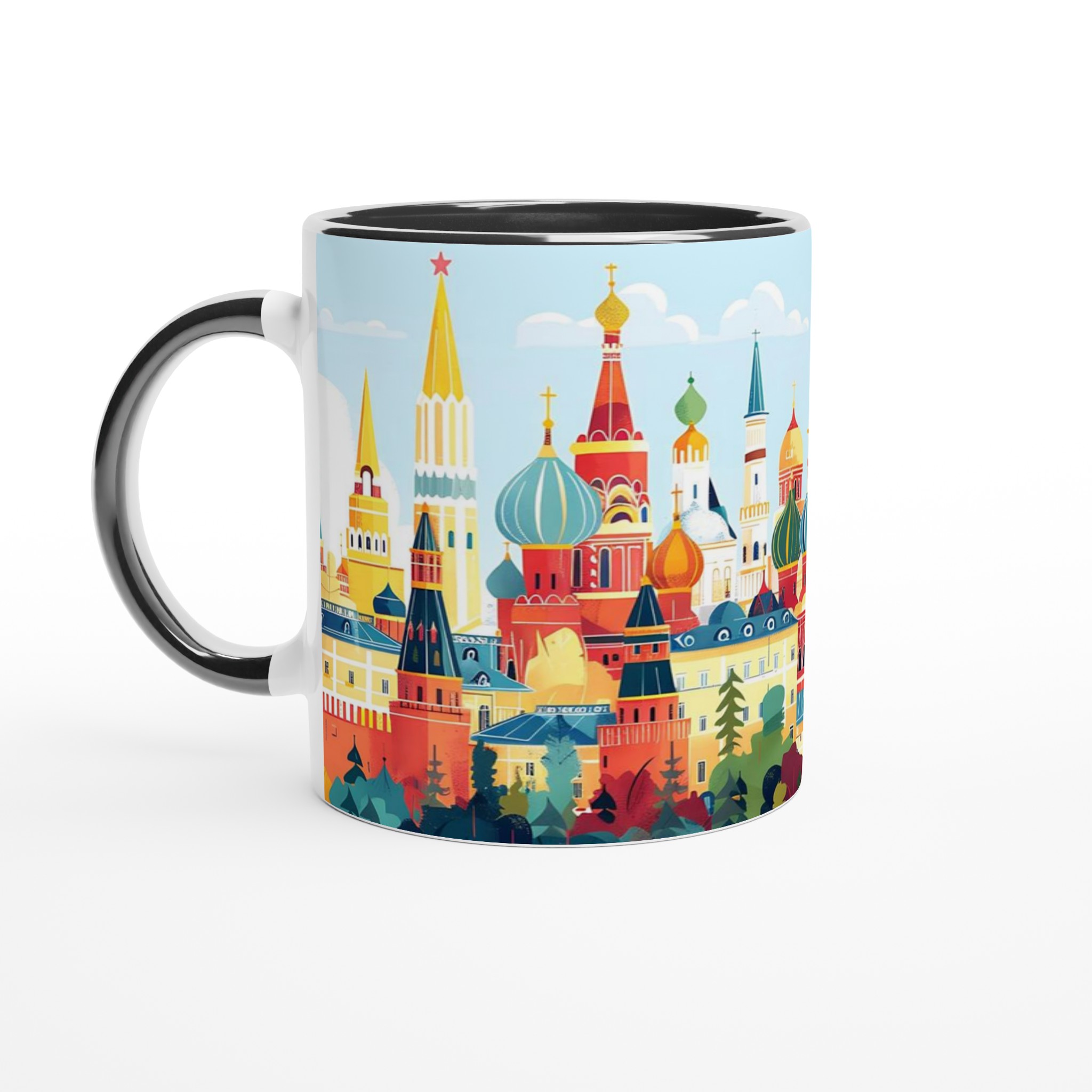 Mångfärgad Moskva Skyline Mugg – 11oz Keramik för Kaffe & Te i Flera Färger 7 6636ce4d-6ef8-4177-8260-473a3f3a0593