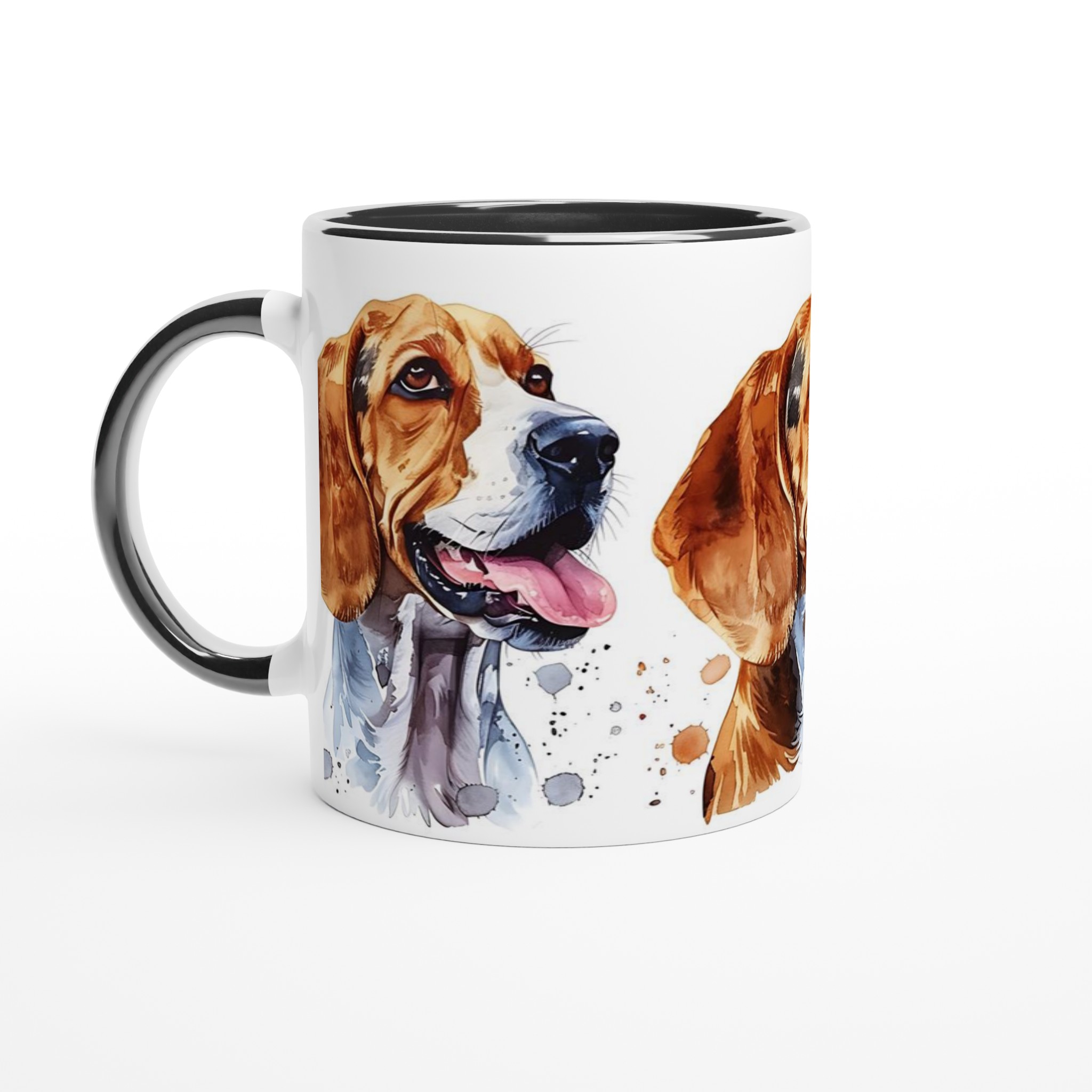 Vår Vattenglas Keramikmugg - Charmiga Beagle Valpar i Akvarell, 11 oz 2 663db059-bfc0-4429-906d-13c076fe1a56