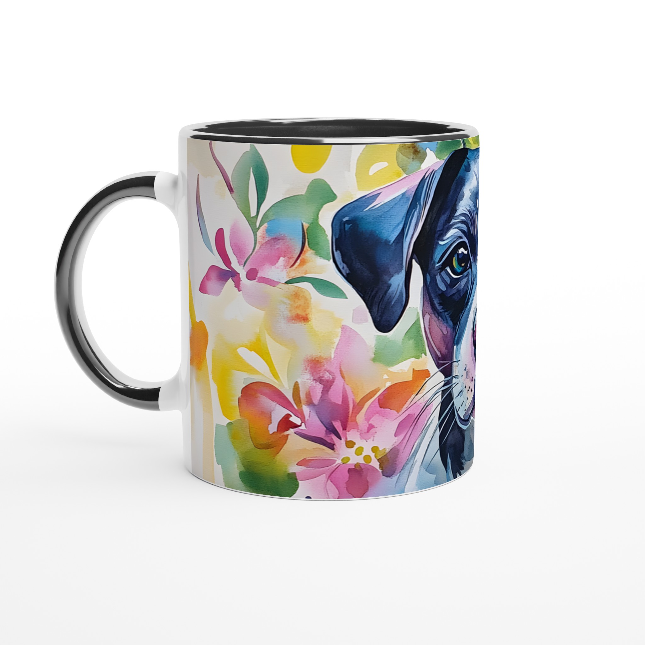 Färgglad Akvarell Hund Mugg - Vit 11oz Keramisk Mugg för Djurälskare 4 66486785-5803-43e2-98e5-1ed73f2c746c