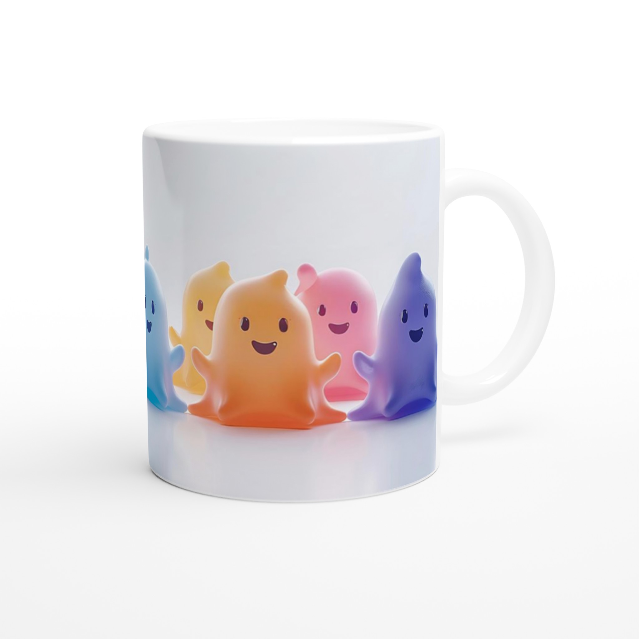 Mångfärgad 'Kawaii Vänner' 11oz Keramisk Mugg – Personlig Design i Flera Färger 9 665af0fe-495a-459a-afdf-ec22934bb3c6