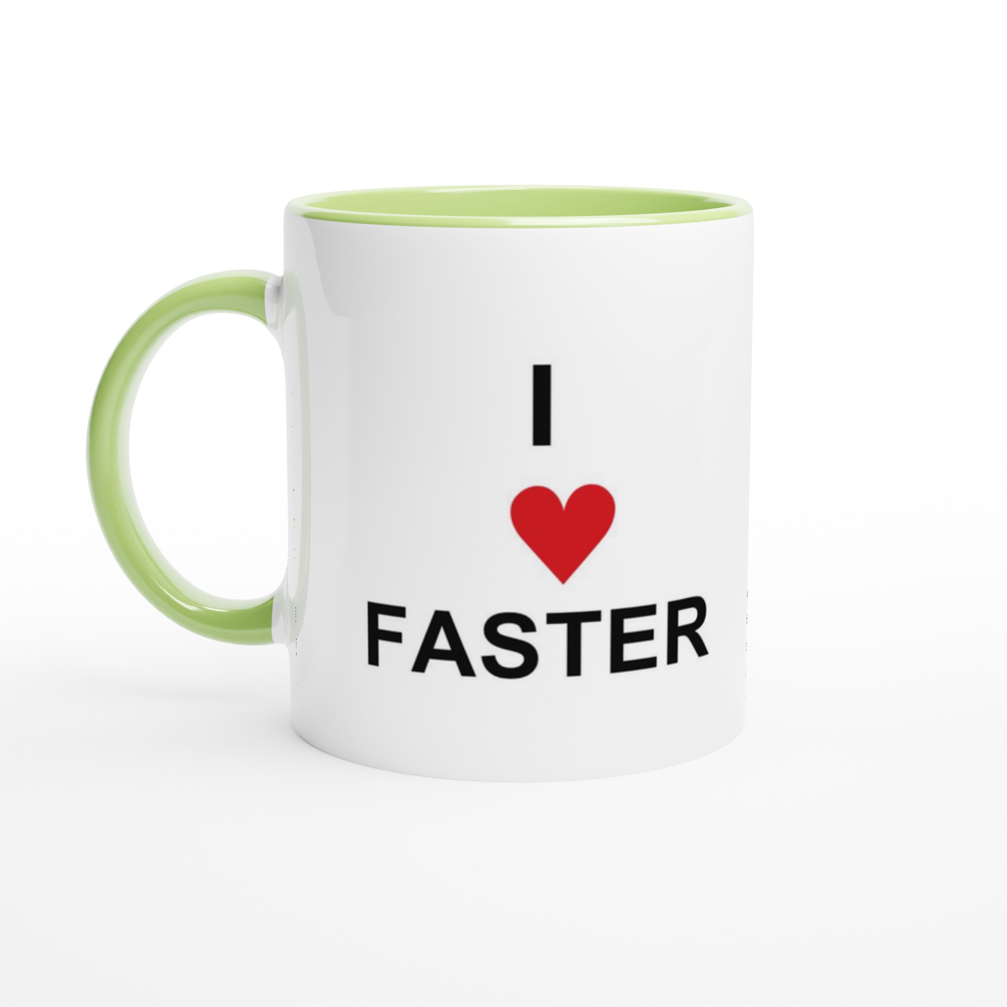 I ❤️ FASTER – Keramisk Kaffemugg 11oz, Perfekt för Den Snabba Vardagen, Finns i Flera Färger! 3 668ff3f3-2e7d-4624-b26f-554d94c781a9