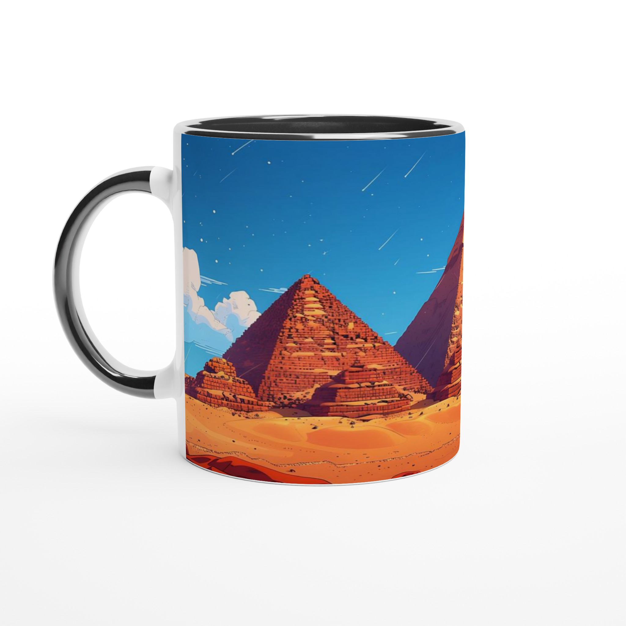 Egyptisk Pyramider & Ökenmugg – 11 oz Keramisk Mugg i Valfri Färg, Diskmaskinsäker 7 66a4c1af-913a-4c29-b67f-01e4eae77f8f
