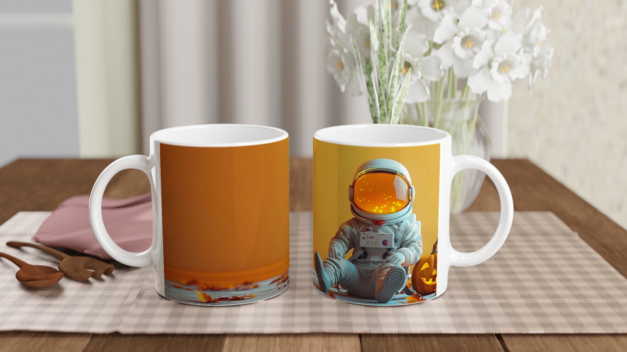Pumpkin Spice Astronaut – 11oz Keramisk Mugg i Färgstarka Nyanser 10 66c7ee64-6b29-433b-9842-3b93e0732ffe
