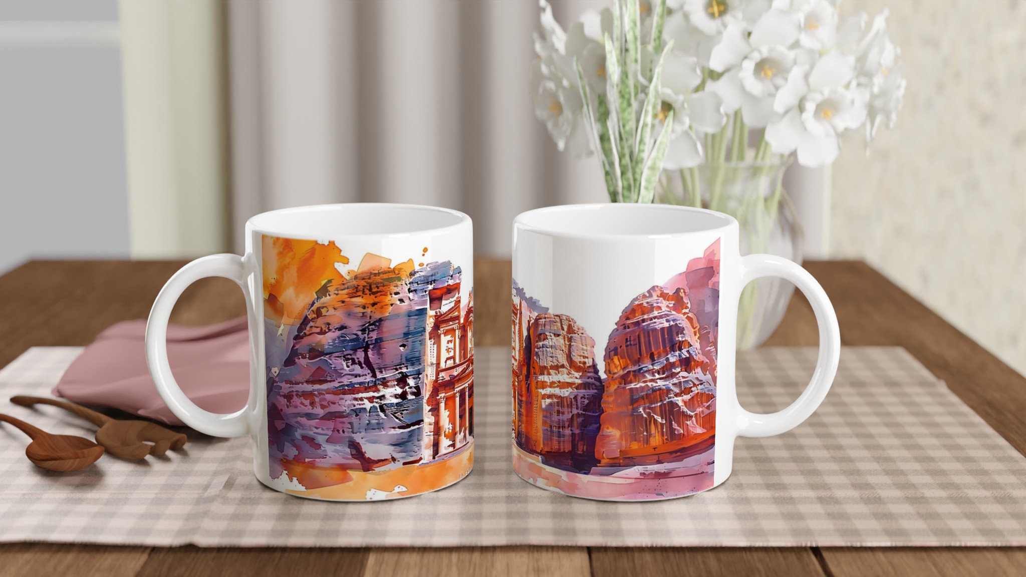 Petra Watercolor Inspiration – 11oz Keramisk Mugg i ditt val av 7 färger 10 6763afc9-3673-48f4-ba34-0509f54c3e3e
