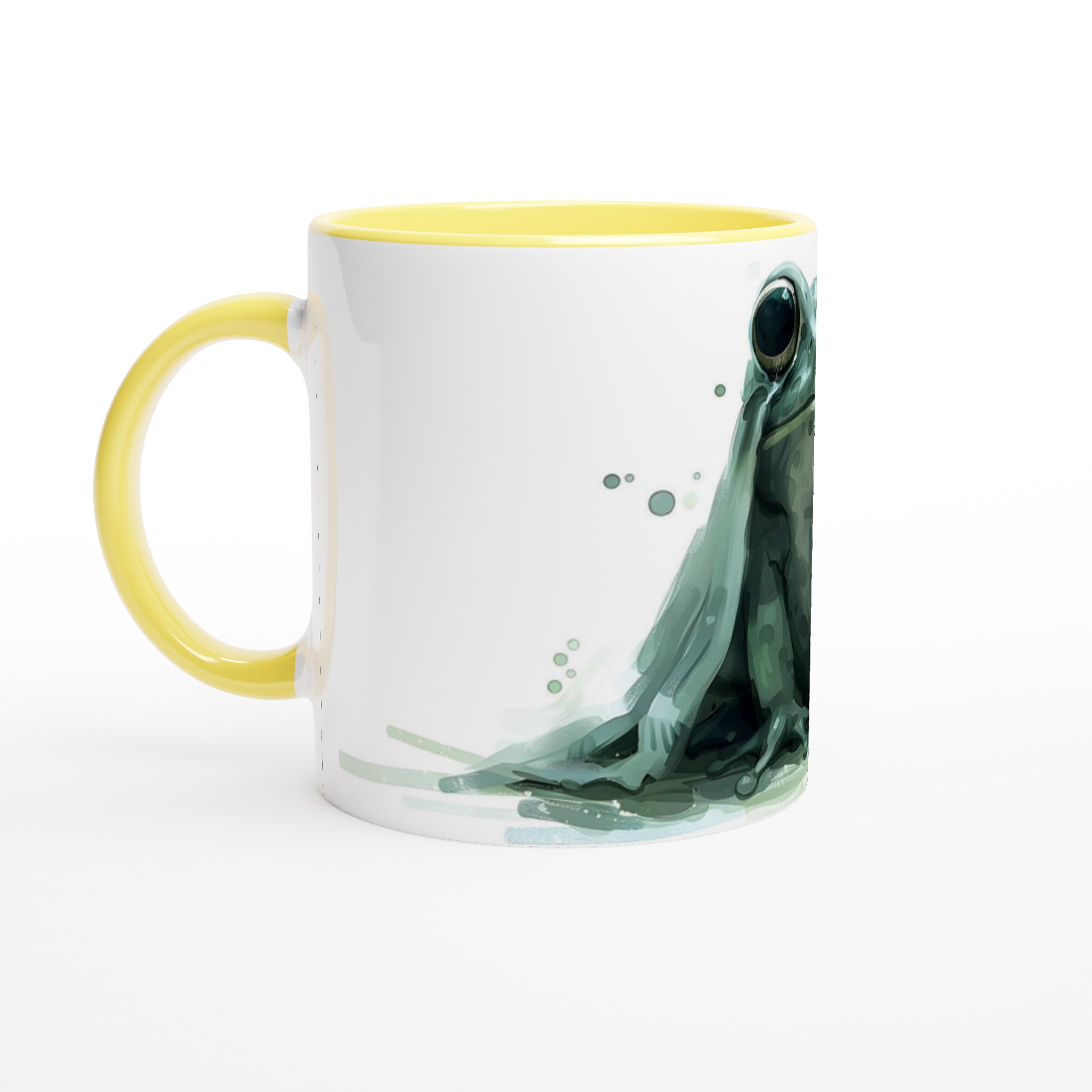 Grön Akvarellgroda 11oz Keramisk Mugg – Unik Design för Djurälskare i Flera Färger 5 67c0a7d1-360a-4483-973c-1cfde529647d