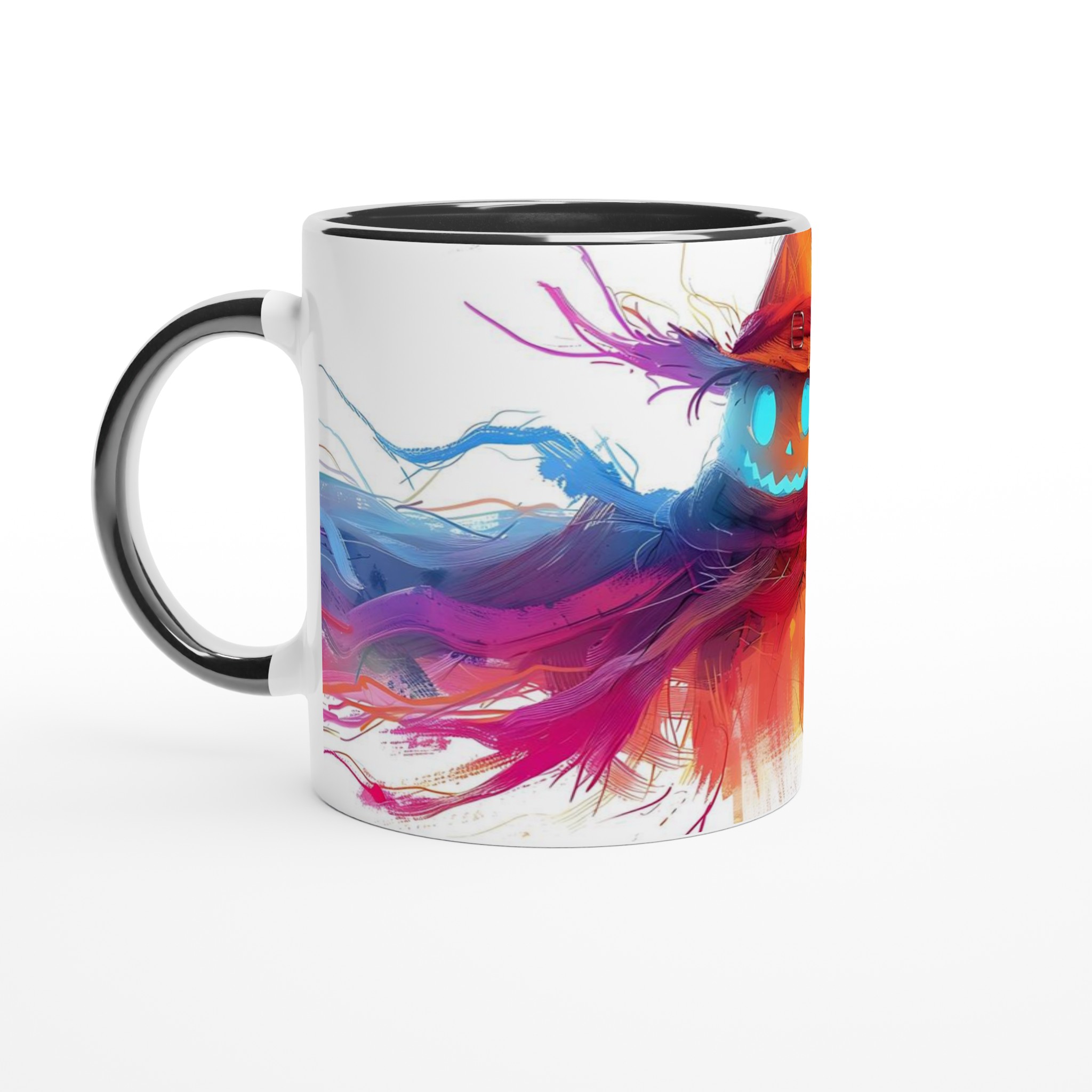 Magisk Skräckinjagande Fågelskrämma Keramikmugg - Färgsprakande Halloween Design för Din Favoritdryck 7 67c2e156-6e2a-4117-b563-f8fb21727cc9