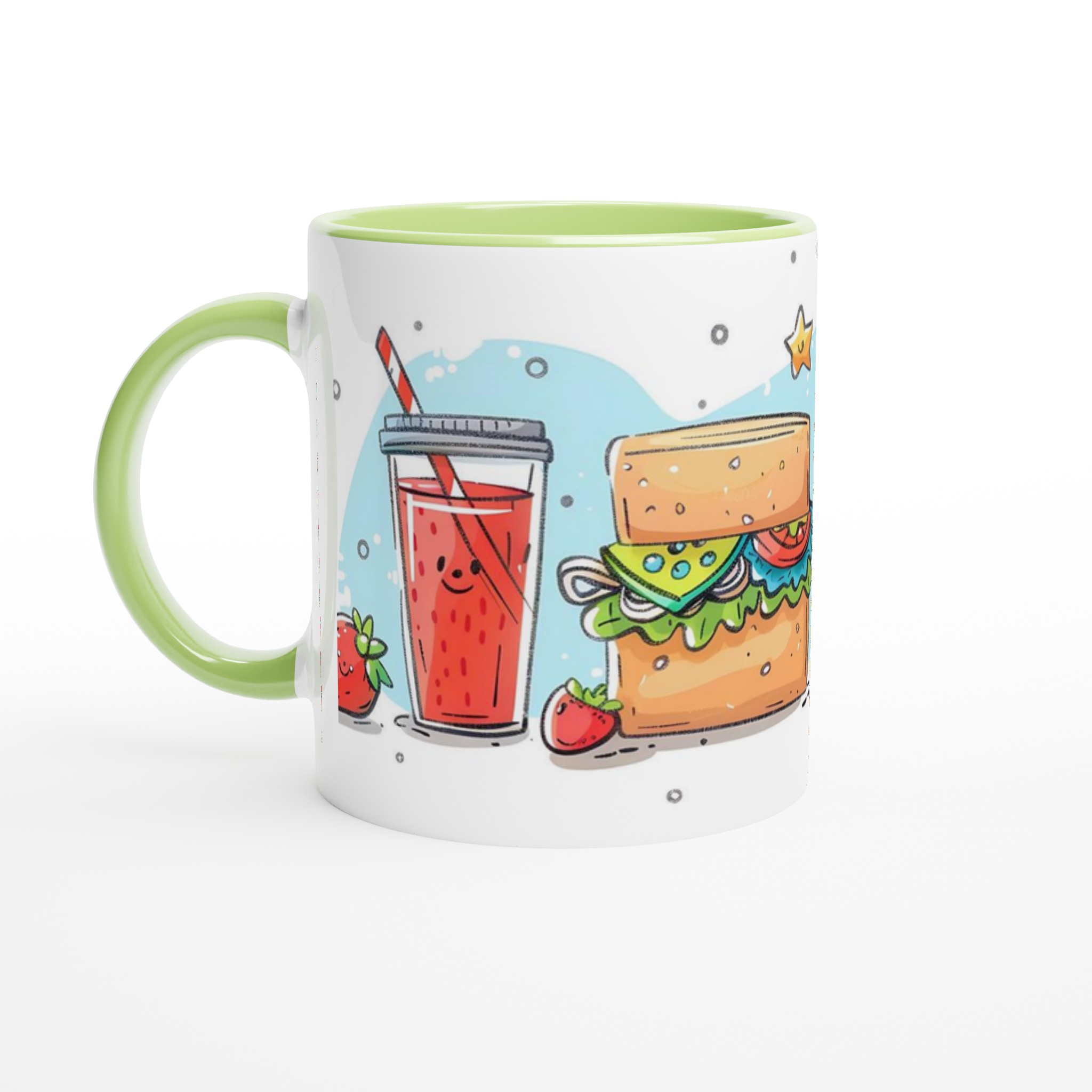 Söt Fika Vänner Keramikmugg – Glada Måltider i Pastell – 11oz Personlig Kaffekopp 3 67fde2d6-03bb-4fe6-9a7d-cf6469c304d9