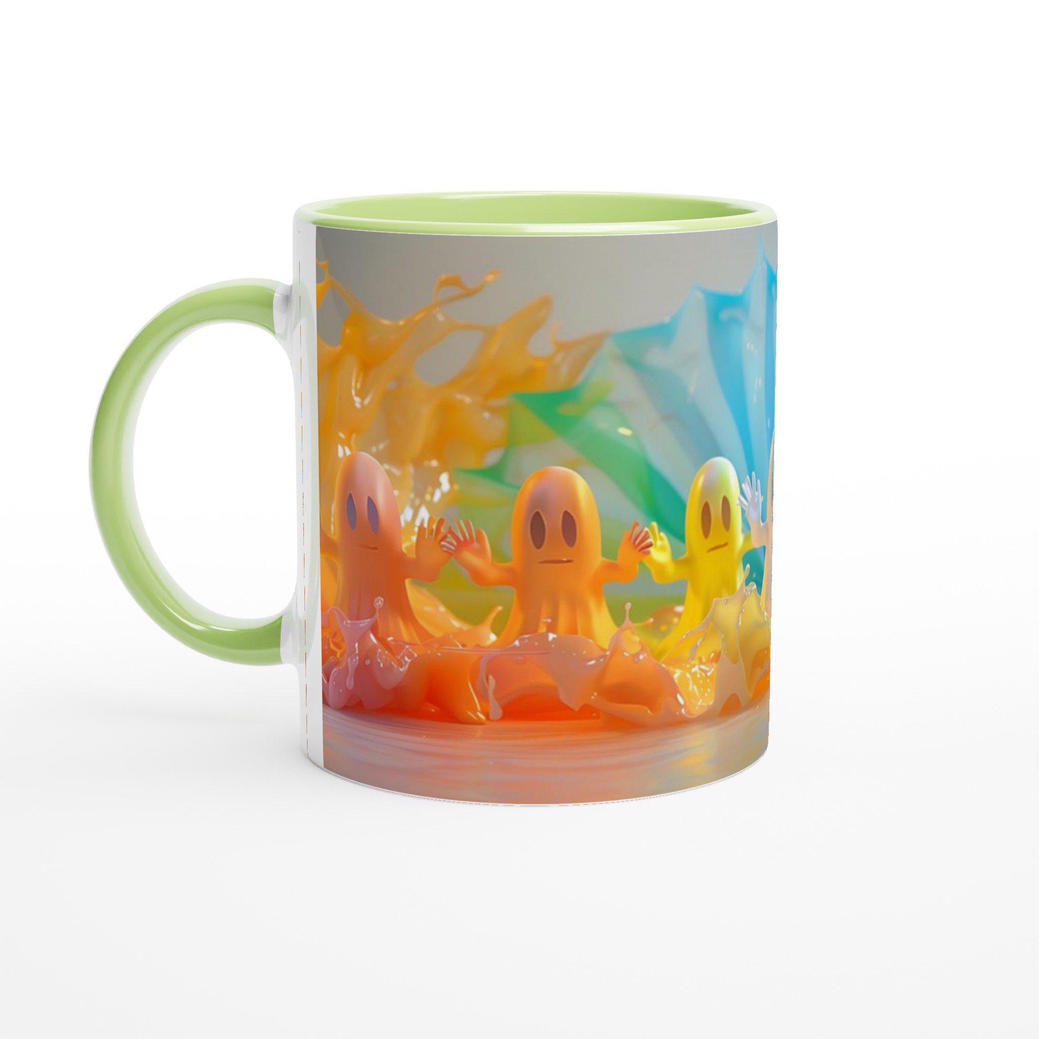 Färgsprakande Spökmugg – Lekfull 11oz Keramisk Mugg för Kaffe, Te & Glädje i Alla Färger 3 688c2cec-df53-4cab-a262-6a146db22ed0