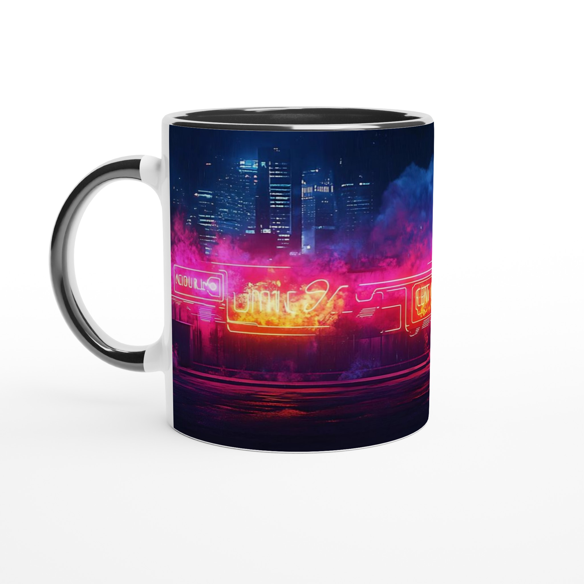 Neon Nattstad Mugg – Lysande Retro Vibes för Din Fikastund i 11 oz keramik 2 688eb76d-0bf1-47b3-a59c-27494e3c3991