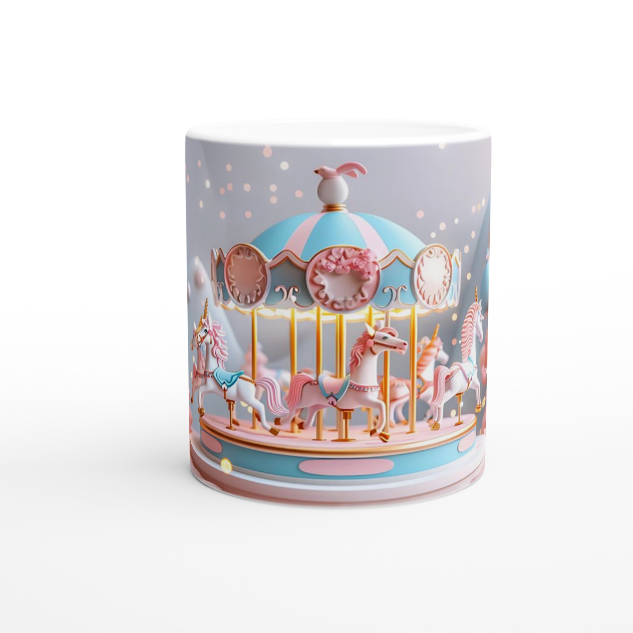 Magical Karusell Keramikmugg - En dröm i pastellrosa och blått för din fika 8 68cefb4e-7493-44f4-a449-c5507674497d
