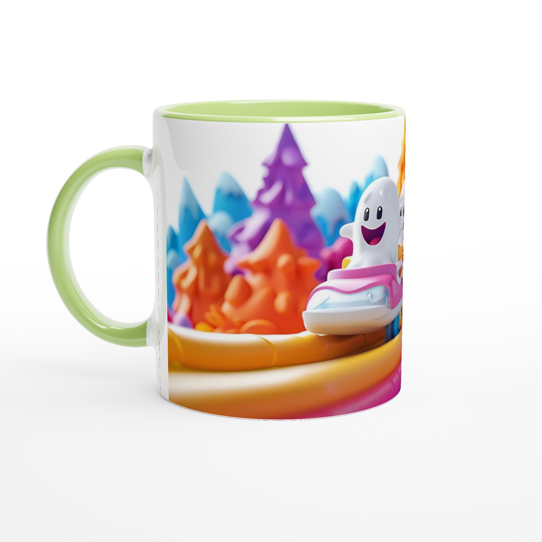 Glad Spöken Bergbana 11oz Keramikmugg - Livfulla Färger för En Lekfull Start på Dagen 3 68ecd25c-162c-49a9-a328-b0429781bddc