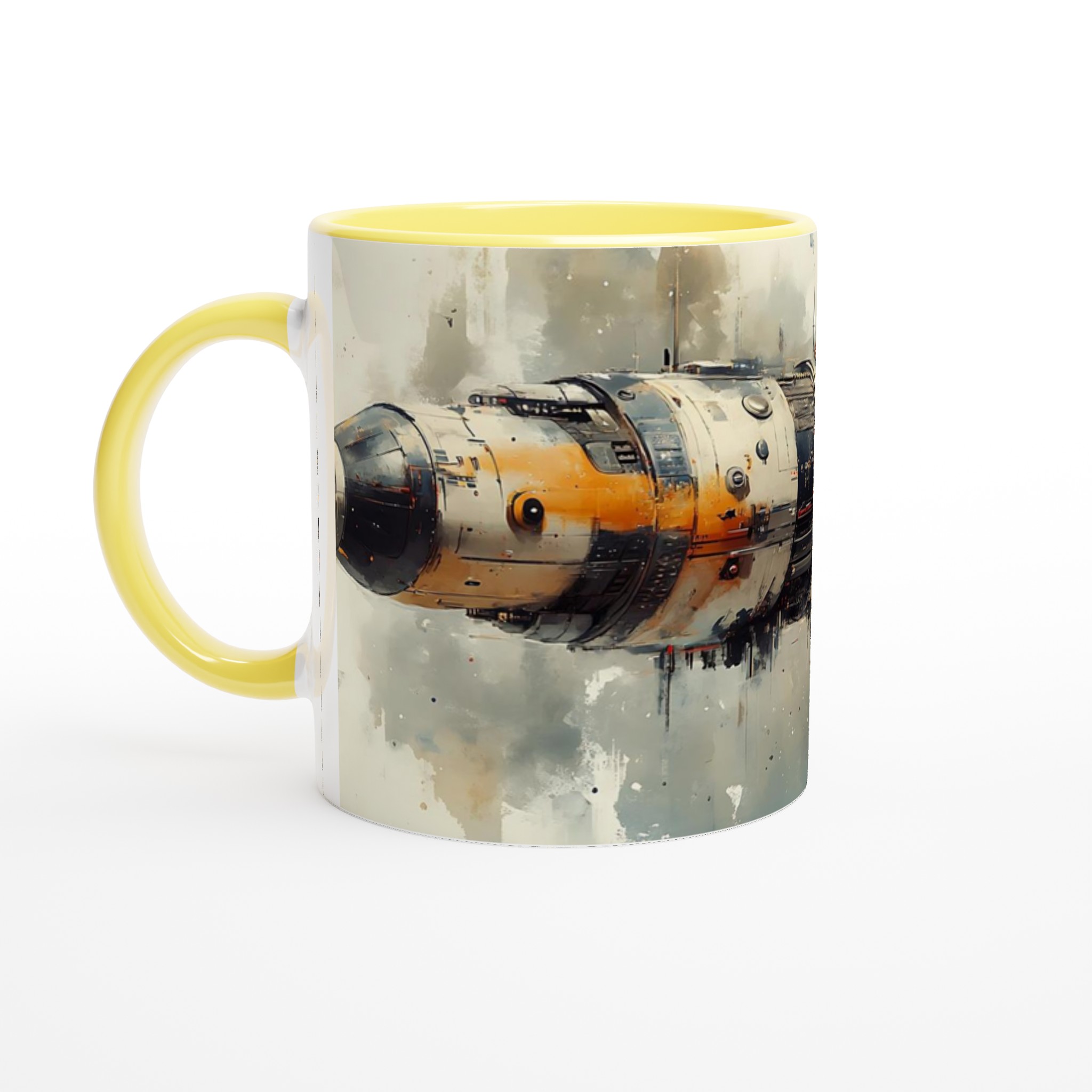 Space Voyage: Industriell Sci-Fi-Mugg i 11 oz Keramik – Välj Din Färg! 3 694e2468-fa57-47fa-a065-e7e554b50135