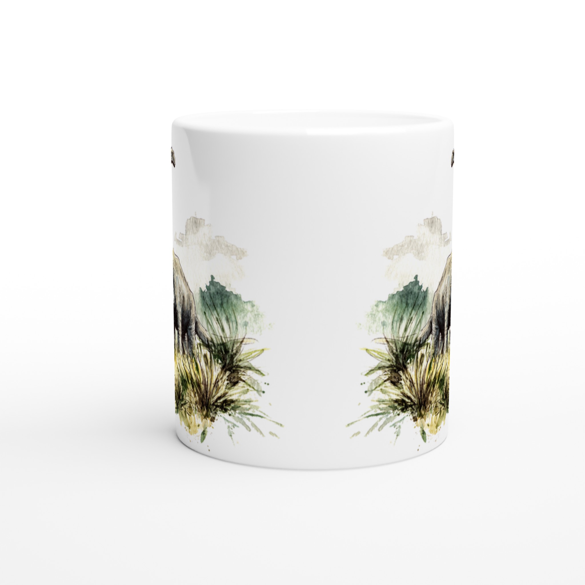 Förhistorisk Vattenfärg: Dinosaurie Mugg – Din 11oz Keramikmugg i Valfri Färg! 8 696ee230-7575-496a-b524-05d6b20f6be9