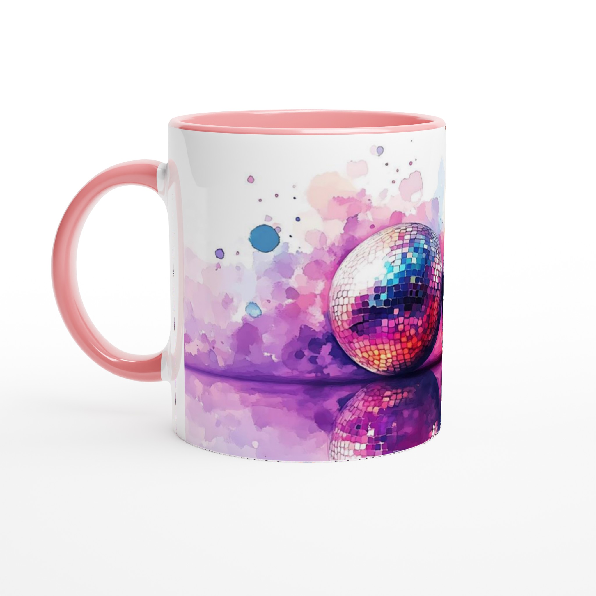 Disco Fever Keramisk Mugg – Färgglad Watercolor Party Vibe, 11oz – Välj din favoritfärg! 6 69b83d9a-3a59-4b89-9afc-6c27ef336720