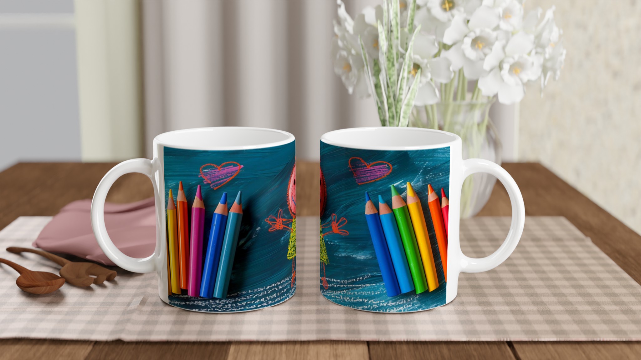 Kreativ Konstnärsmugg – Låt Färgerna Stråla! Vit 11oz Keramisk Mugg för Personliga Motiv 10 69fa5514-512b-4a2c-a65e-954ce887c829