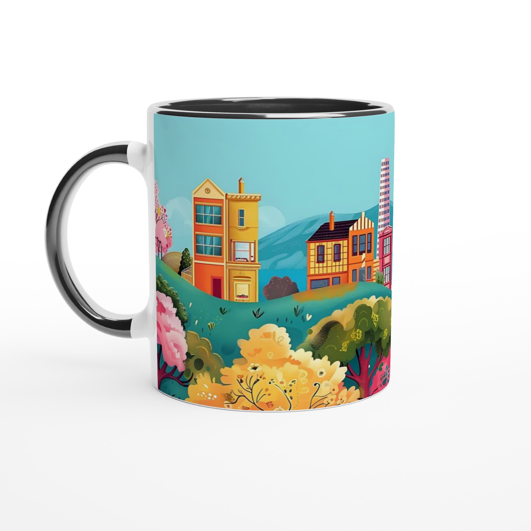 San Francisco Charm Mugg – Färgstark Keramikmugg med Stadssiluett och Lekfull Design, Välj din favoritfärg! 7 6a217f26-e8eb-46f8-9751-d6f1bf9e6691