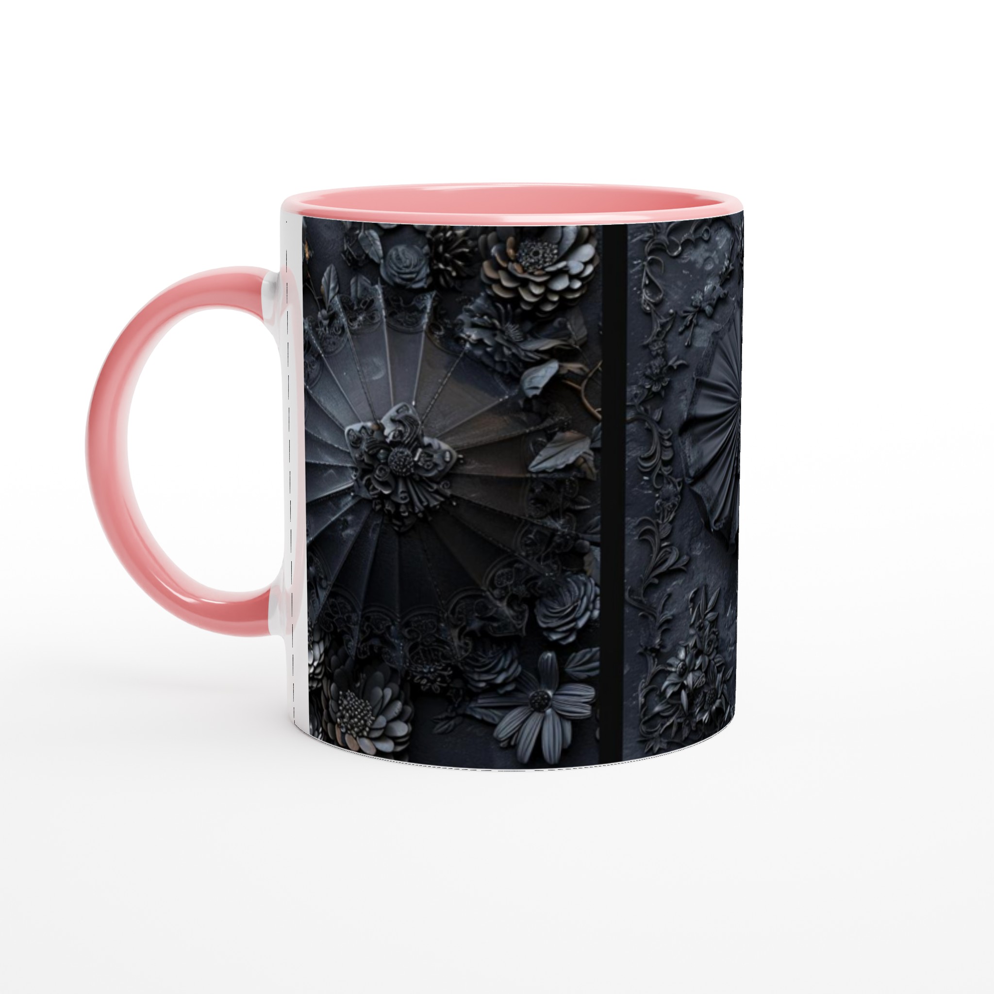 Gotisk Mörk Blommig Mugg – 11 oz Keramikmugg i ditt val av sju djärva färger 6 6a32a9b8-1bd5-4232-b59a-0f57034c96cb