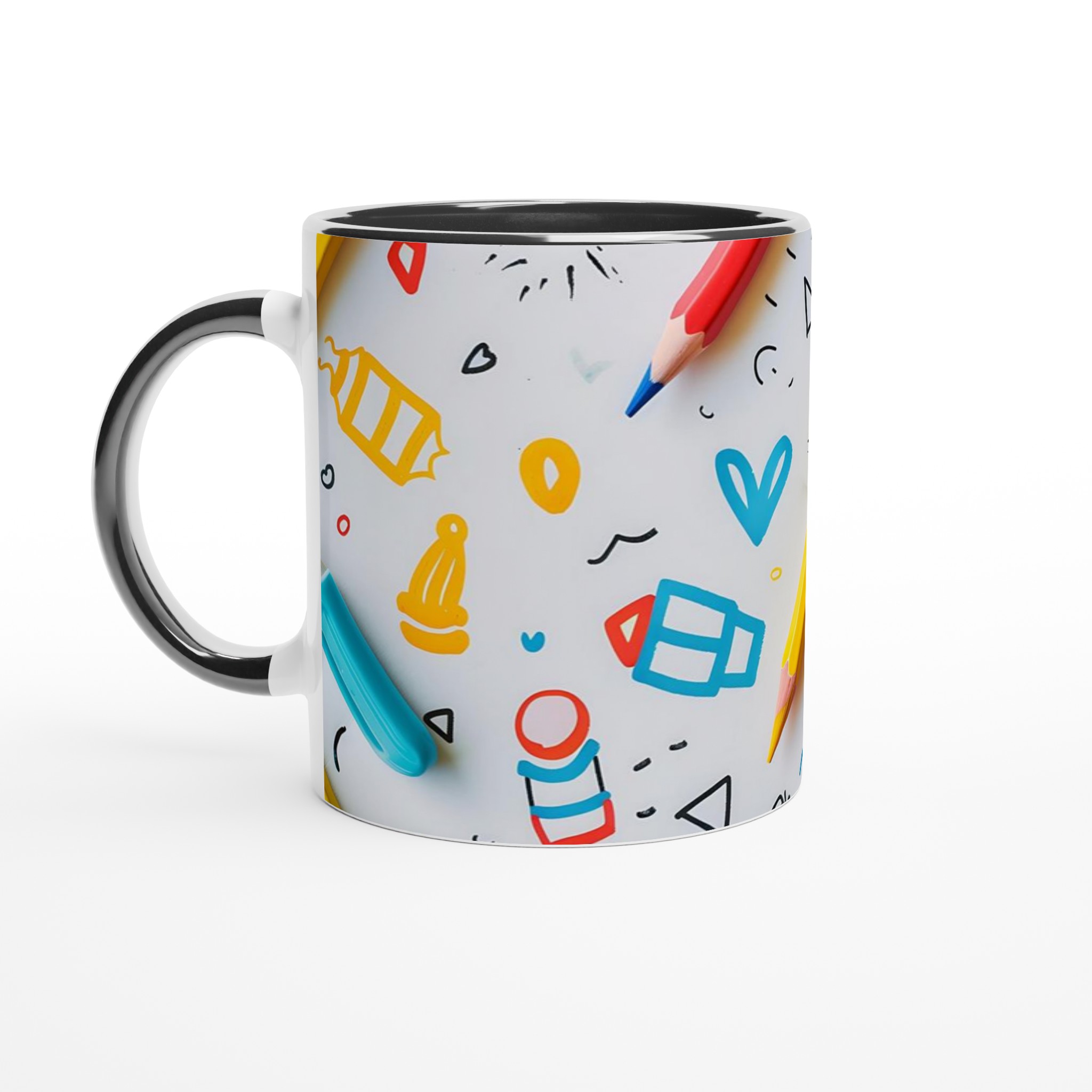 Kreativ Mugg med Tecknade Mönster – 11oz Keramikmugg för Vardagsglädje i Din Favoritfärg! 7 6a34a85b-d7c9-4a2b-a68b-d658a025da1c