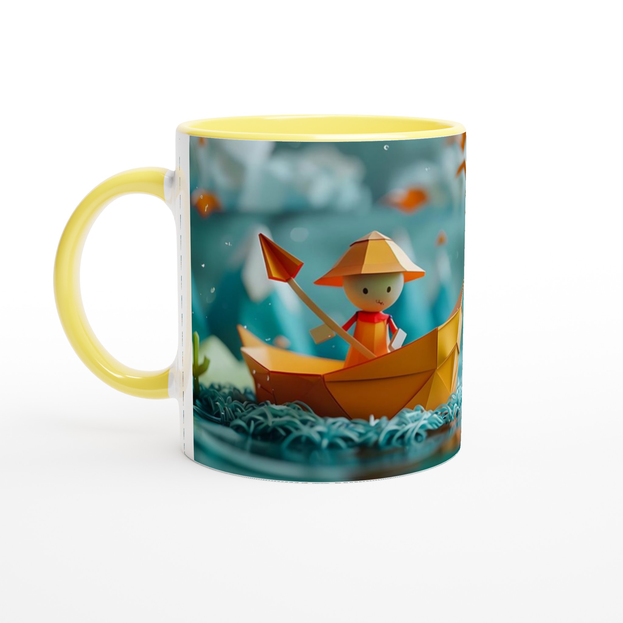 Äventyrlig Mugg: Origami-Inspirerad Design för Drömmare – Välj din Färg! 5 6a474d6f-335b-43a2-97c7-e281a0eb23c0