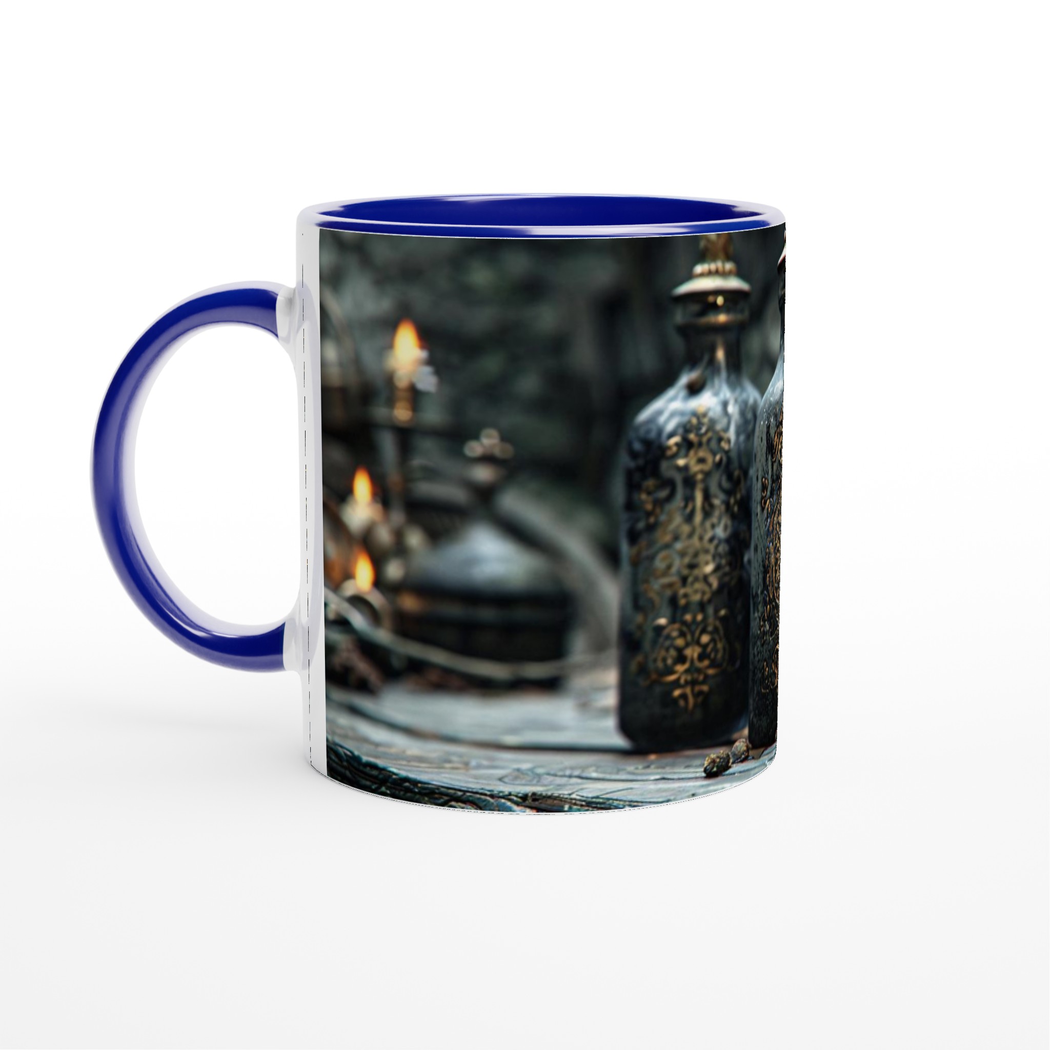 Mystisk Elixir Mugg – 11oz Keramikmugg med Guld- och Svart Magisk Design 4 6a4ad299-4dcb-403b-b70c-dce767ed56e0