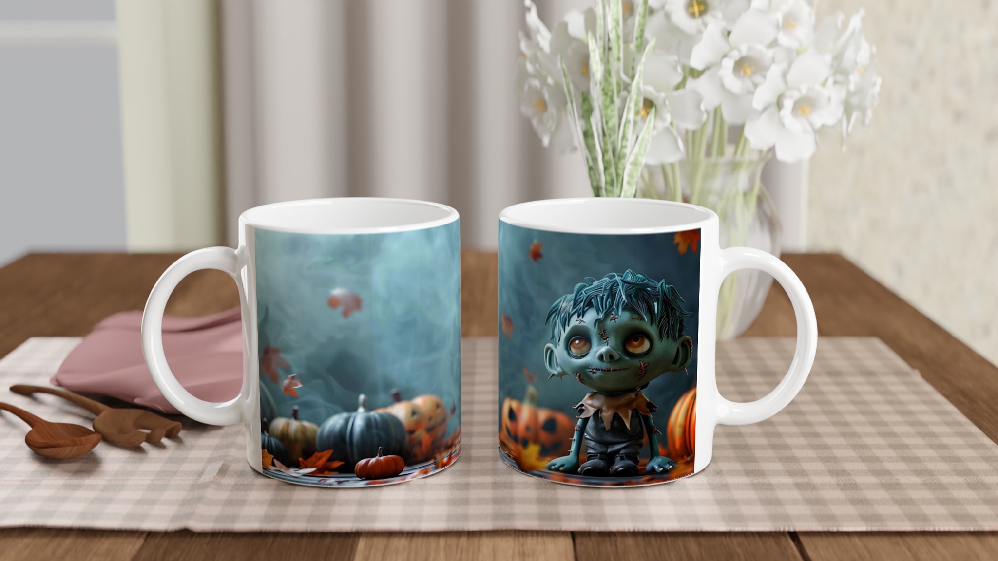 Söt Liten Zombie Keramikmugg - Skapa din Egen Halloweenkänsla i Valfri Färg! 10 6a4faf63-f167-431a-9edd-be2929403cab