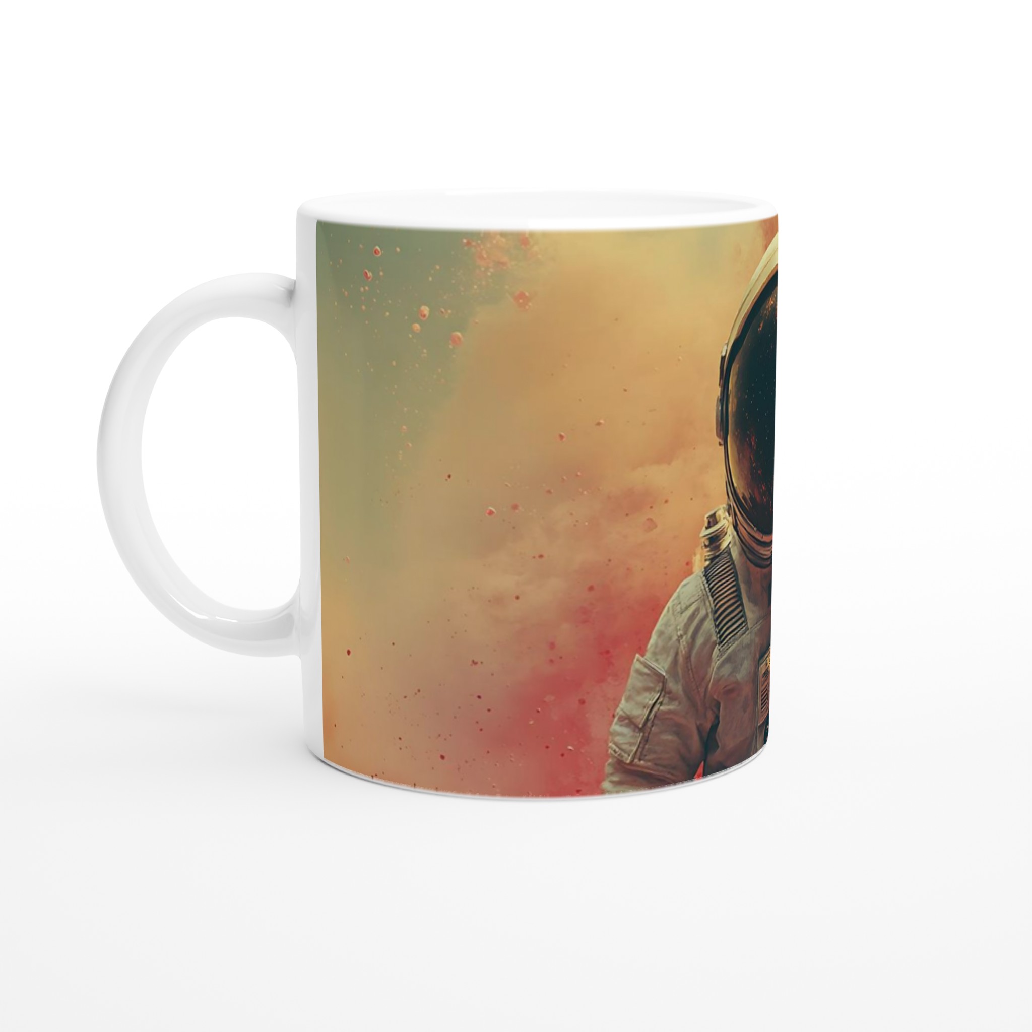 Kosmisk Äventyrsmugg: Astronaut i Stjärnklart Rymden på 11oz Keramisk Mugg 1 6a517009-afba-4fb3-9ce5-2978f9fd5fb0