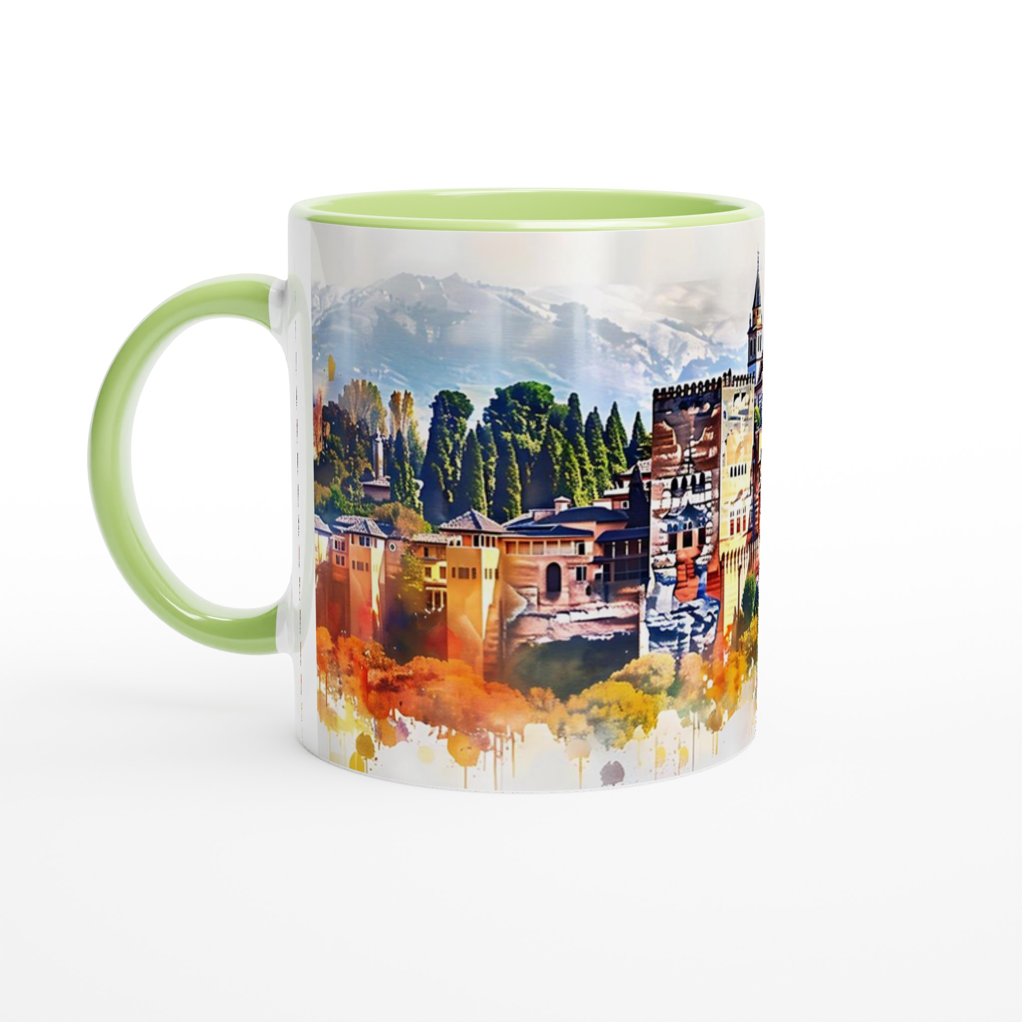 Alhambra Akvarell Mugg - Historisk Charm i Vibrerande Färg, Välj Bland 7 Keramiska Nyanser 3 6a700158-cd9f-47b8-9da5-06c7efdde81a
